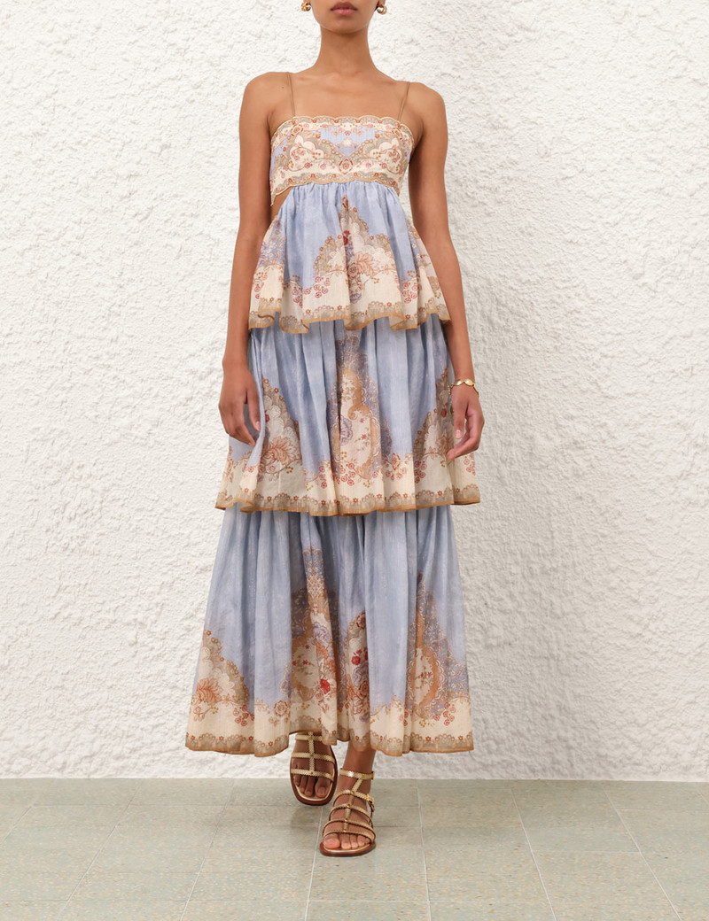 Zimmermann DAYLIGHT TIERED MAXI DRESS outlook