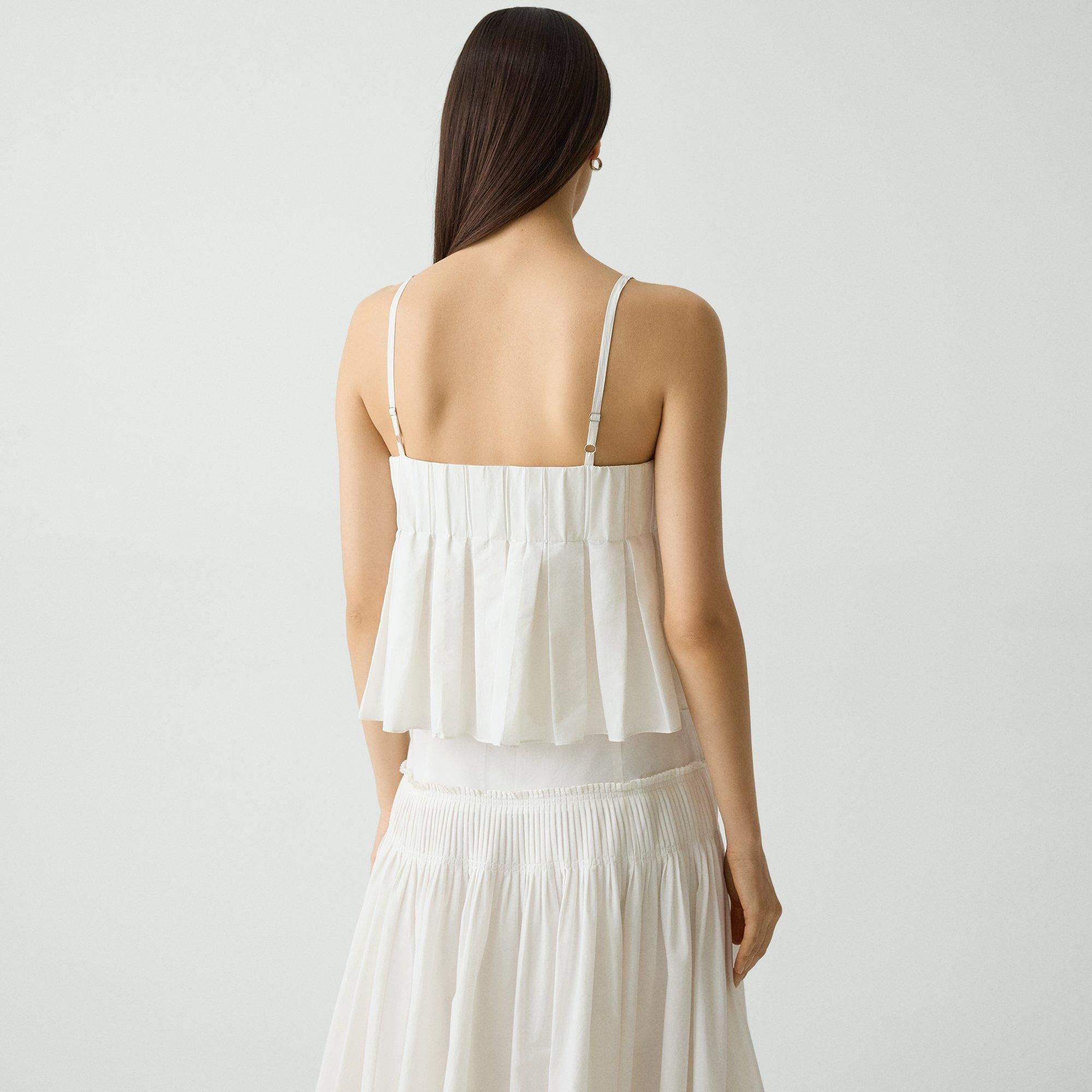 Pleated Camisole in Cotton-Blend - 4