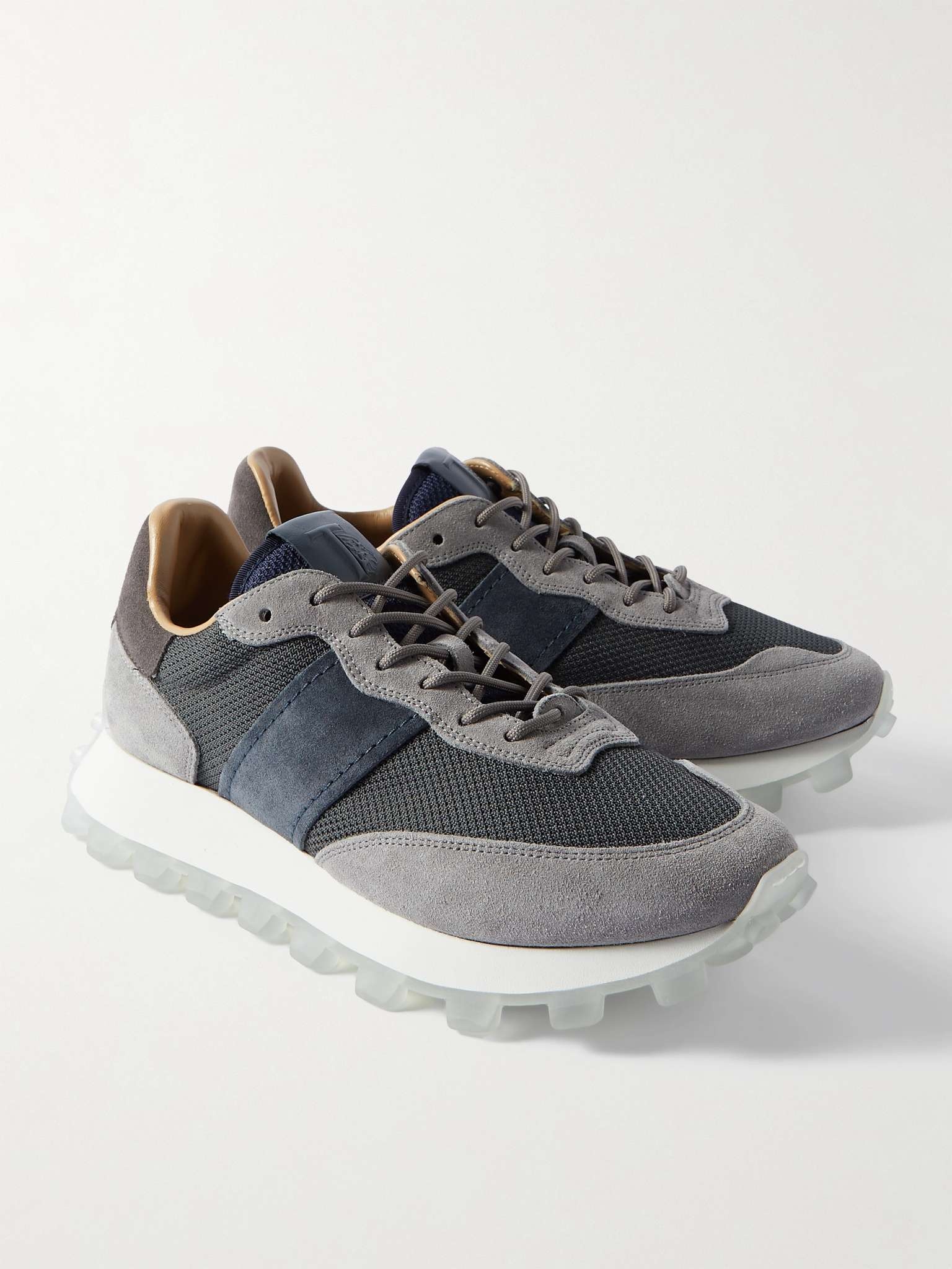 Allacciata Mesh and Suede Sneakers - 4
