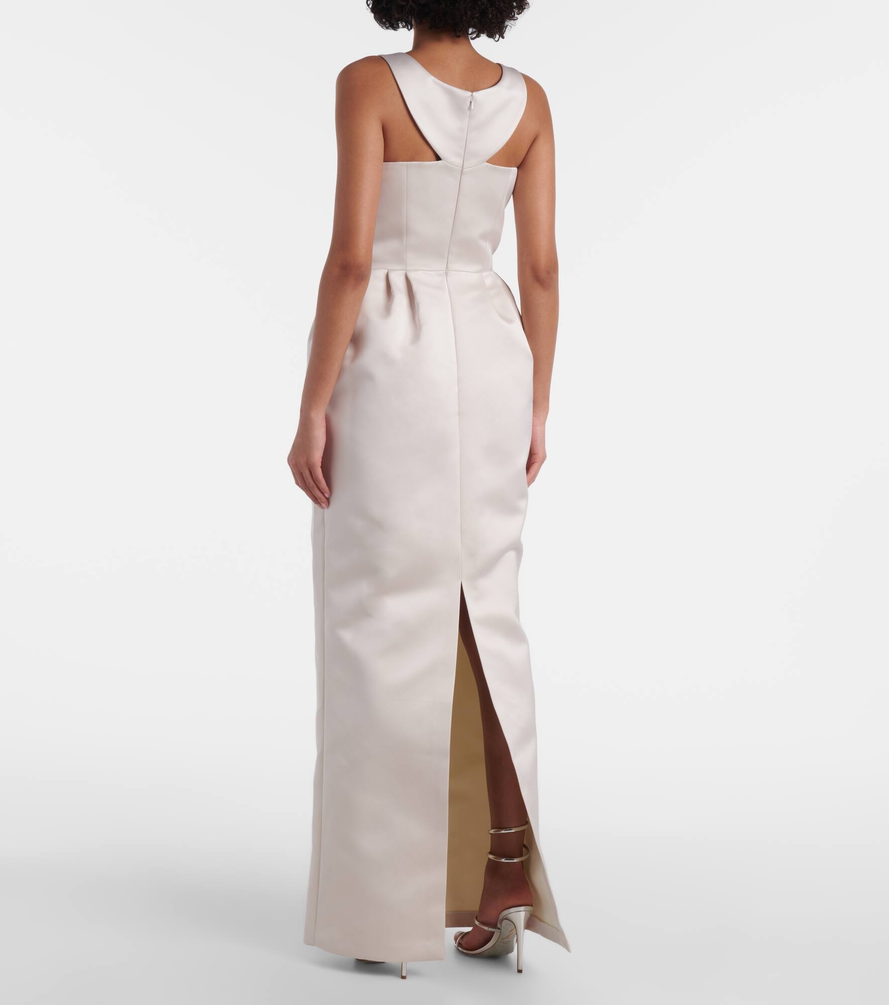Trecchi embellished satin gown - 3