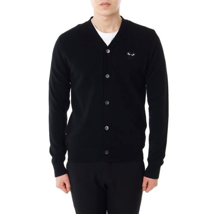 COMME des GARCONS PLAY Cardigan Black Emblem 'Black' AZ-N024-051-1 - 2