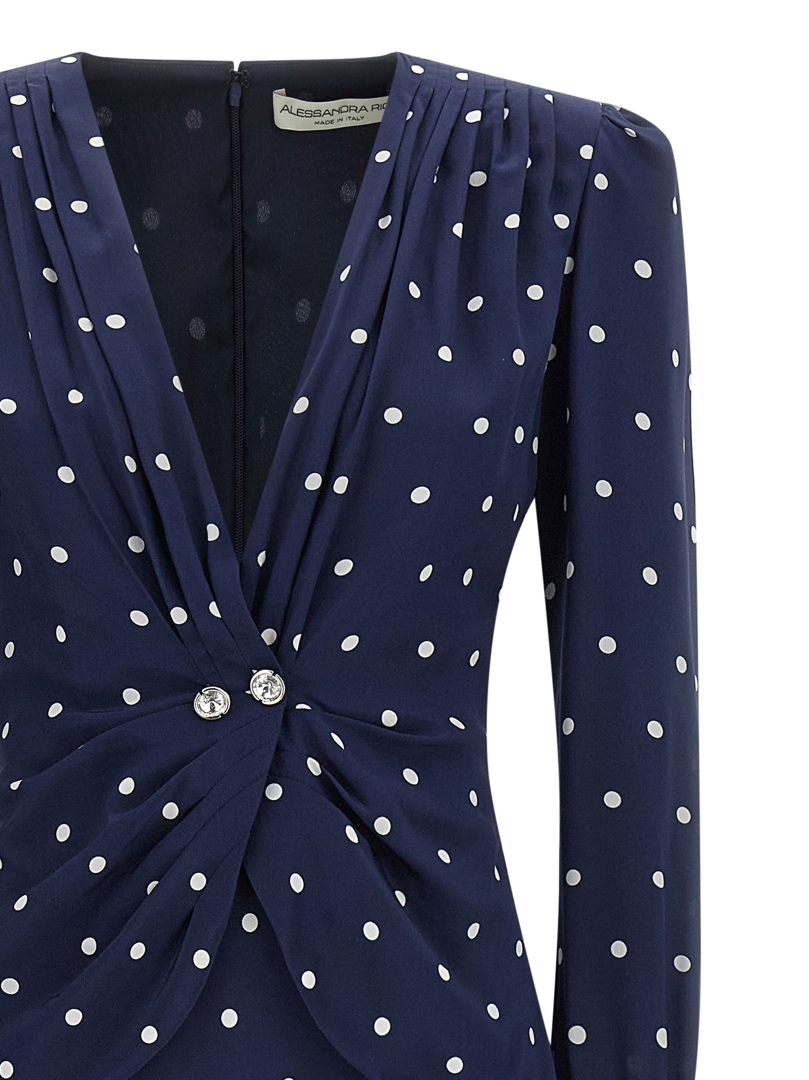 Polka Dot Dress Dresses Blue - 3