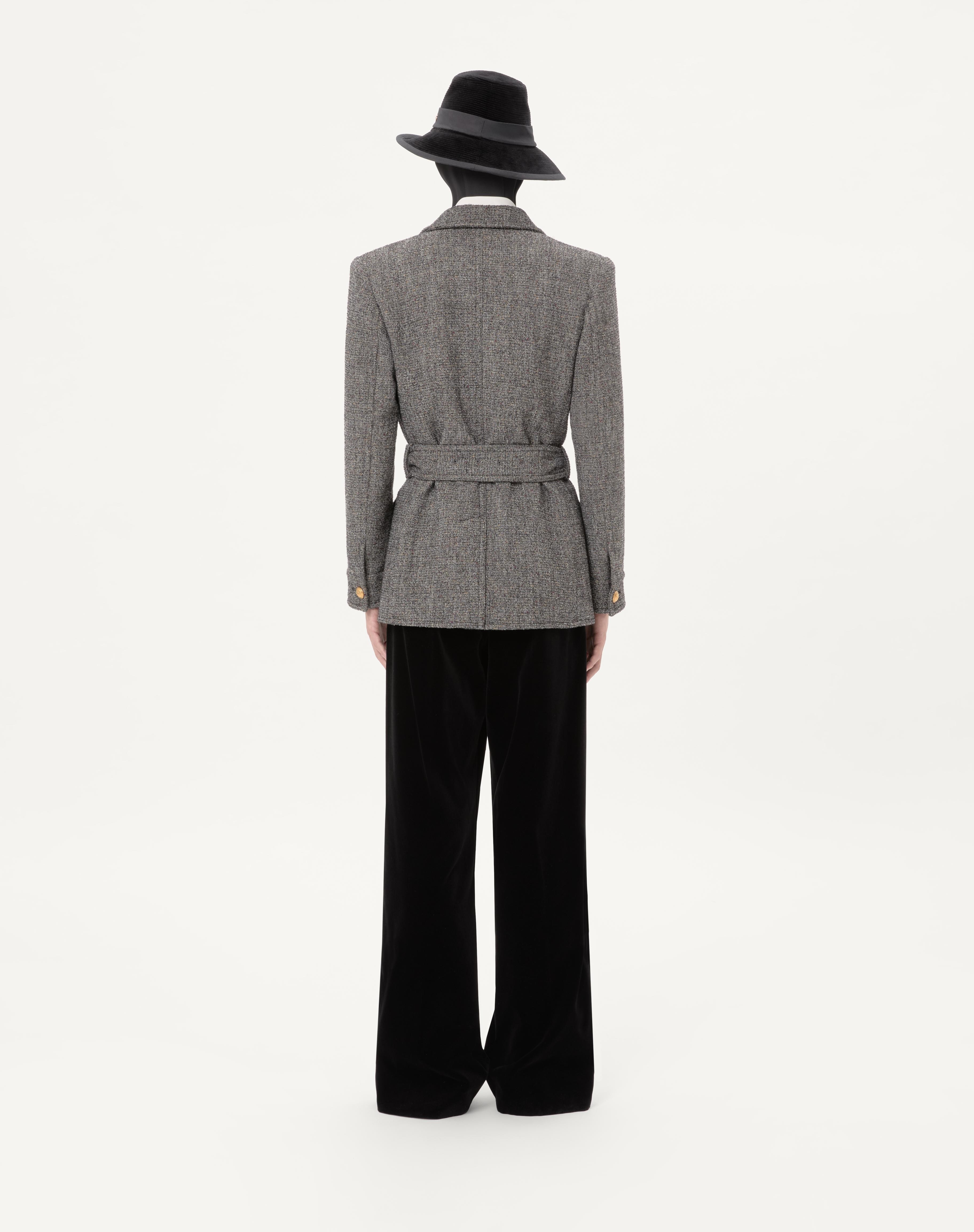 VALENTINO BOUTONNÉ WOOL SAFARI JACKET WITH BELT - 7