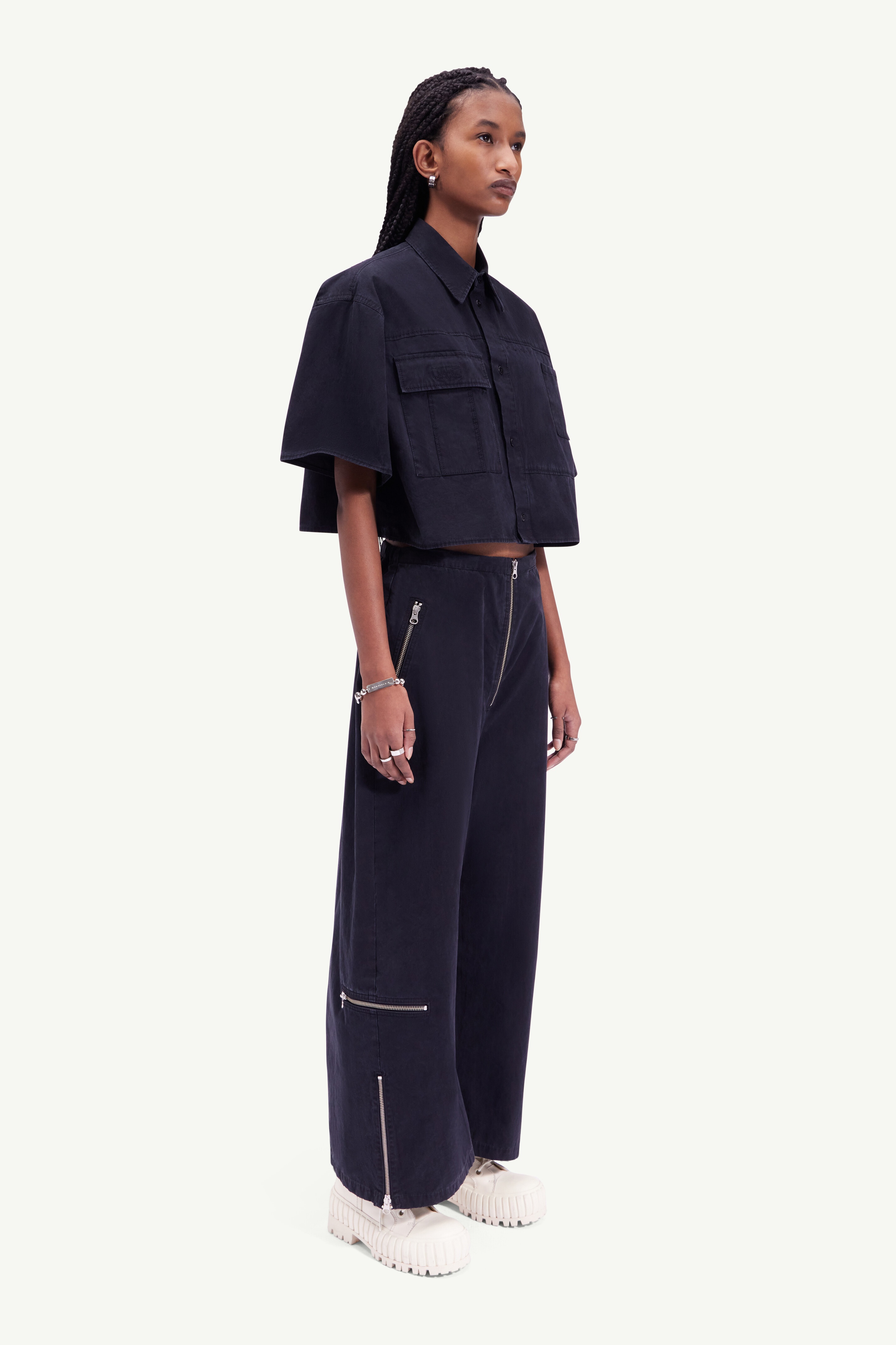 Oversized cotton trousers - 3