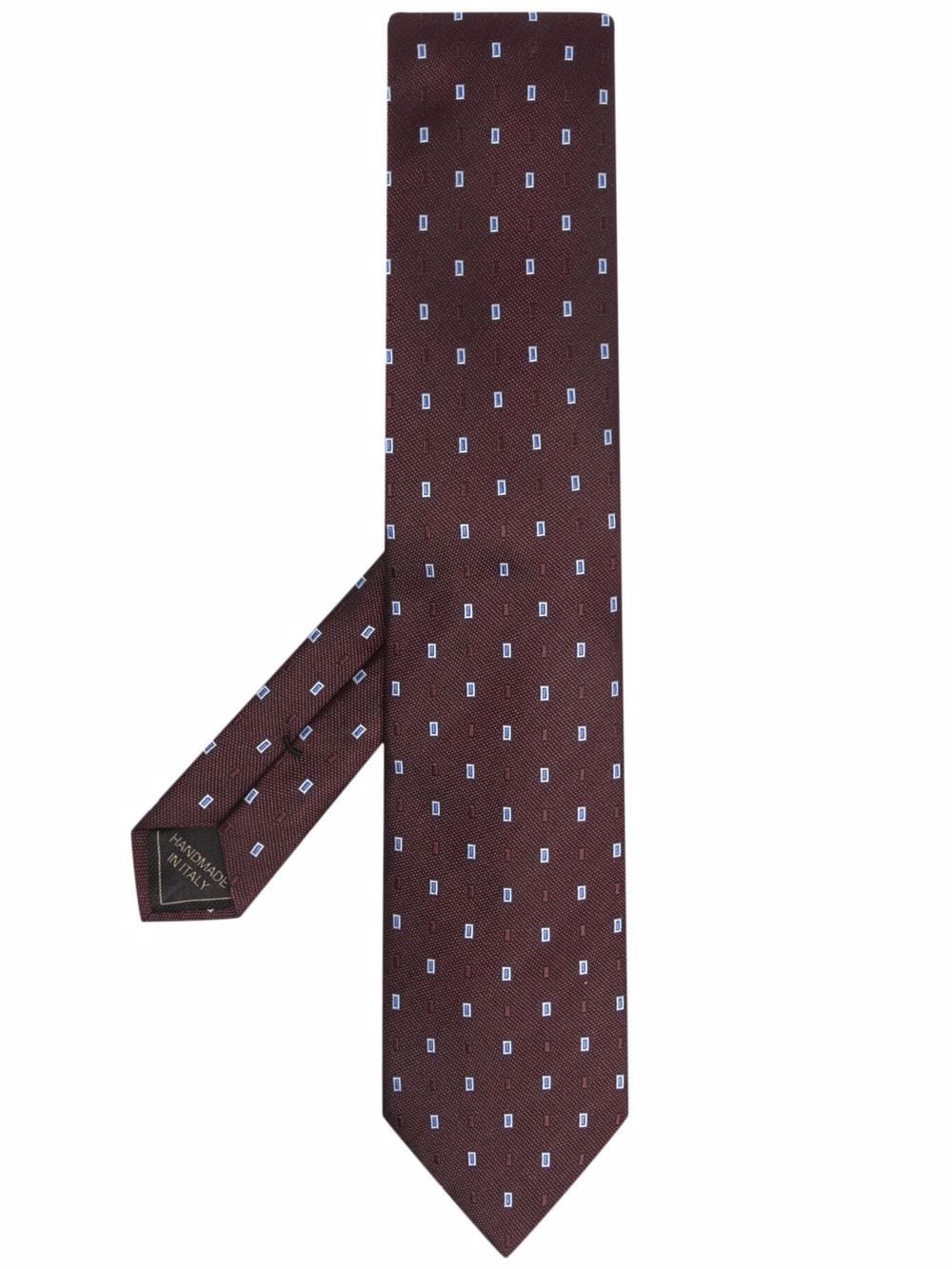 geometric-pattern tie - 1