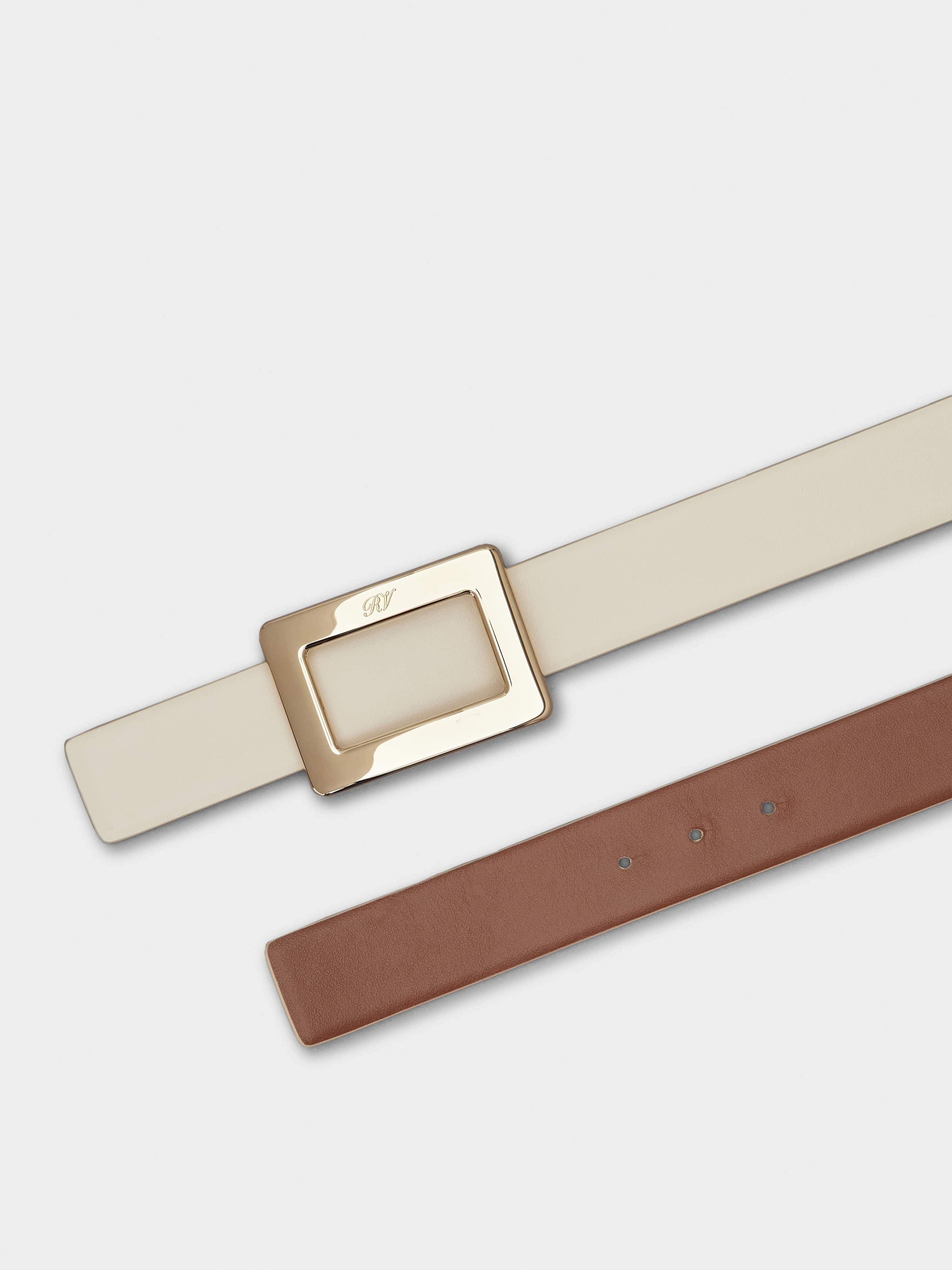 Belle Vivier Double Face Belt in Leather - 3