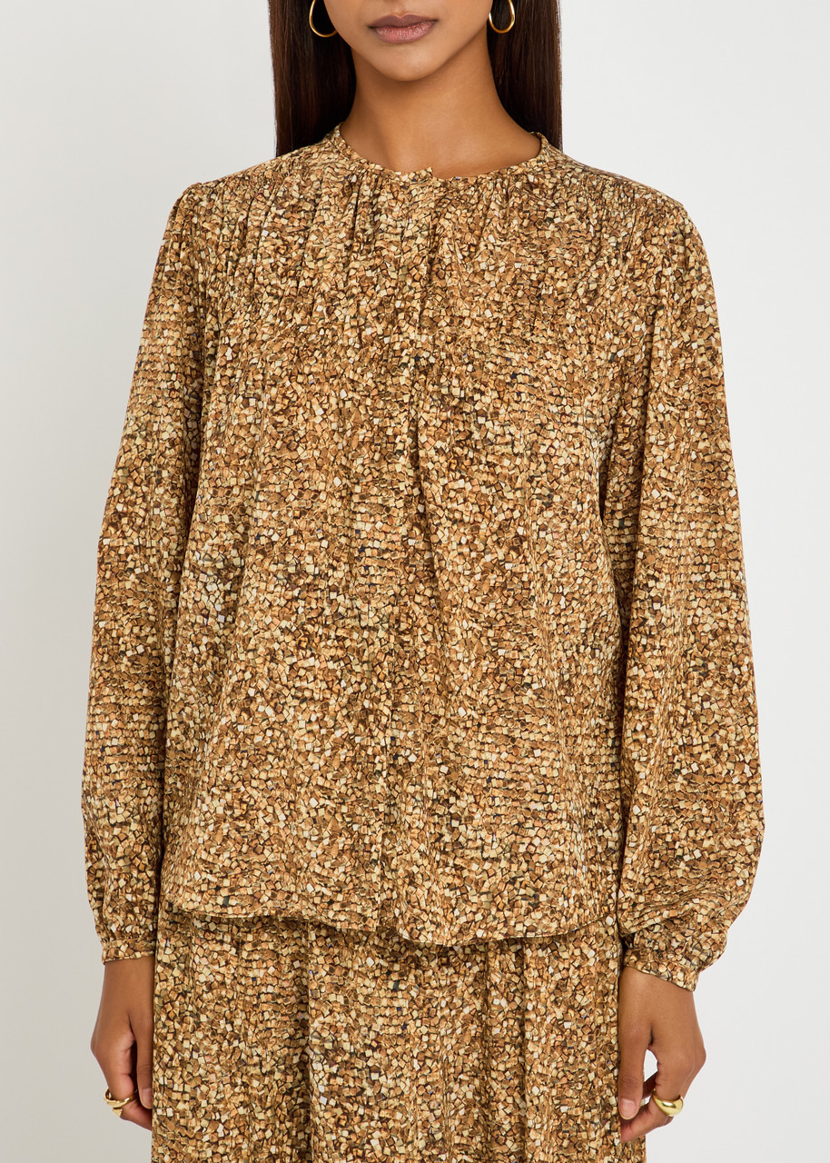 Isabel Marant Sally Printed Silk-chiffon top - 2