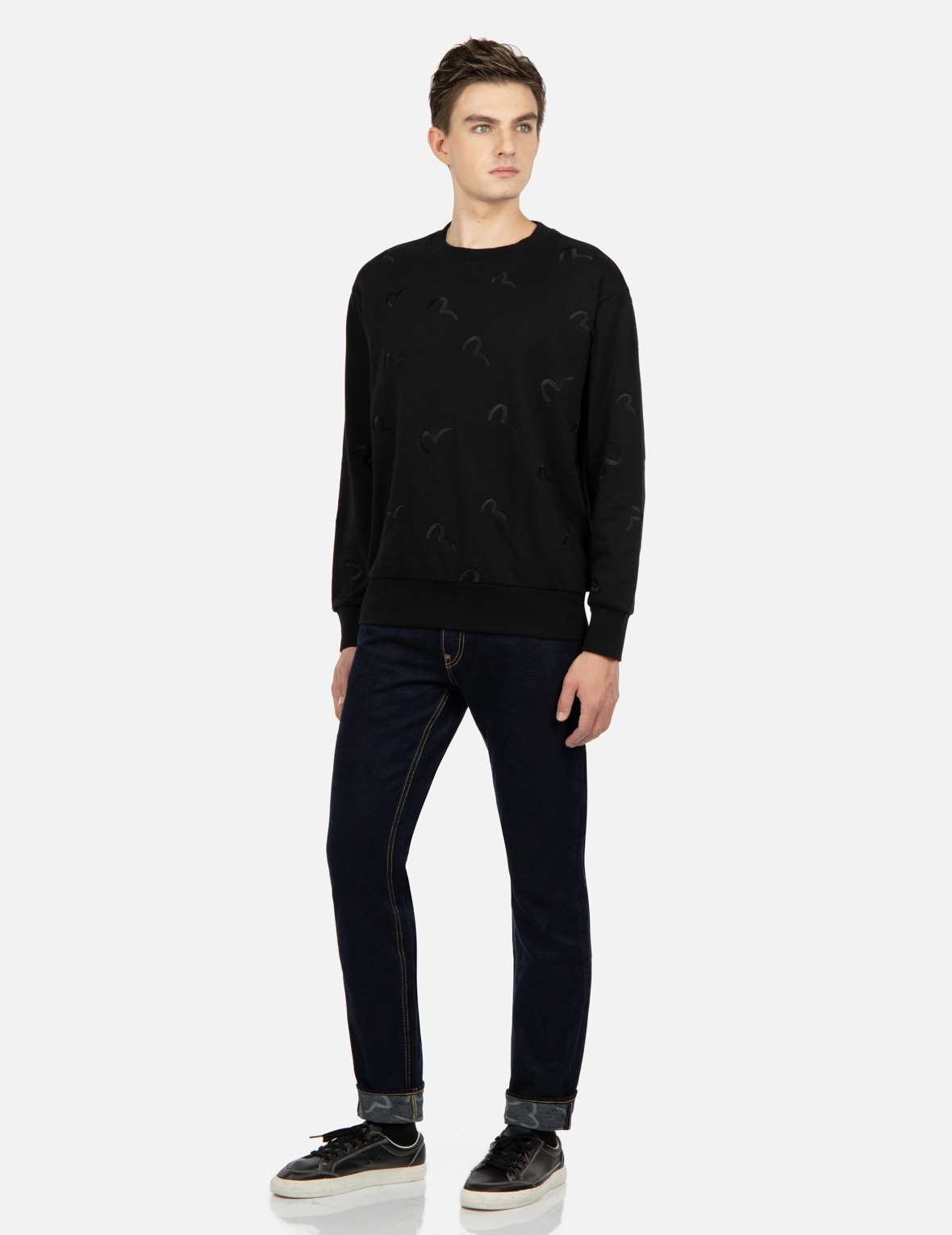 ALLOVER SEAGULL EMBROIDERY SWEATSHIRT - 4