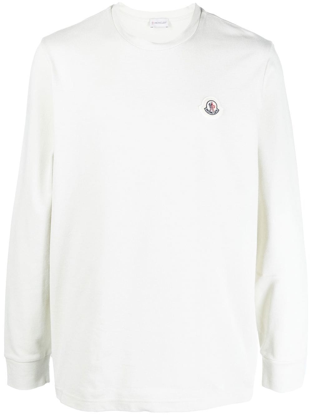 logo patch crew-neck jumper - 1