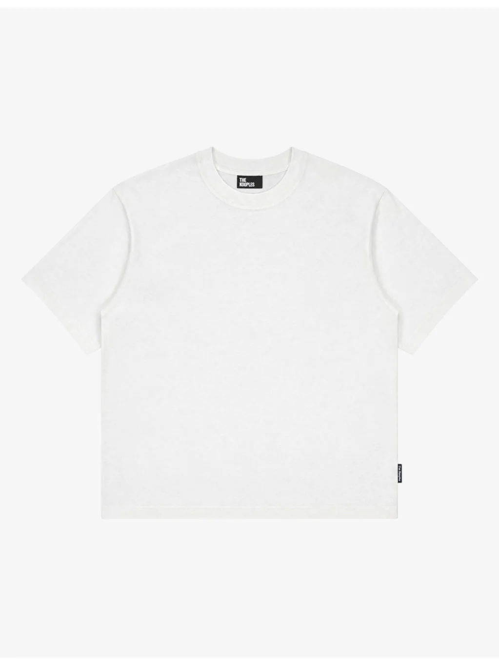 Round-Neck Relaxed-Fit Cotton T-Shirt - 1