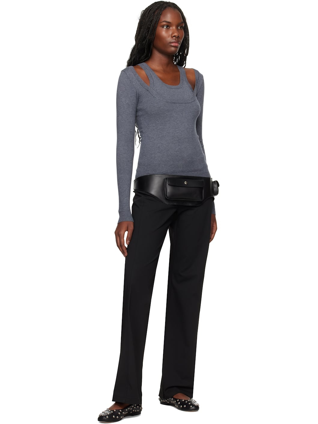 Gray Étoile Sweater - 4