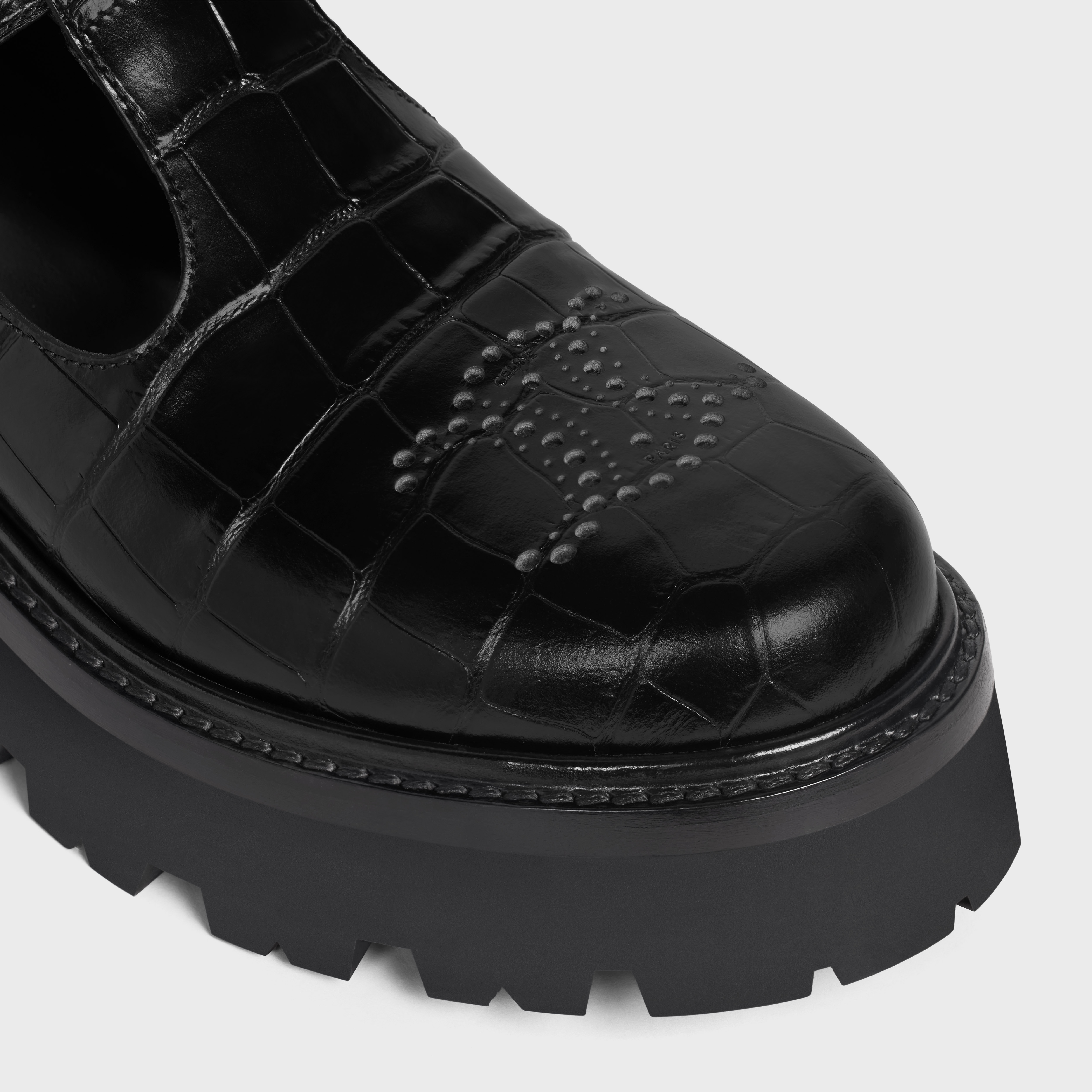 CELINE Celine Bulky triomphe perforated babies in CROCODILE