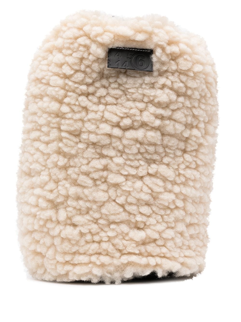 faux shearling back pack - 1