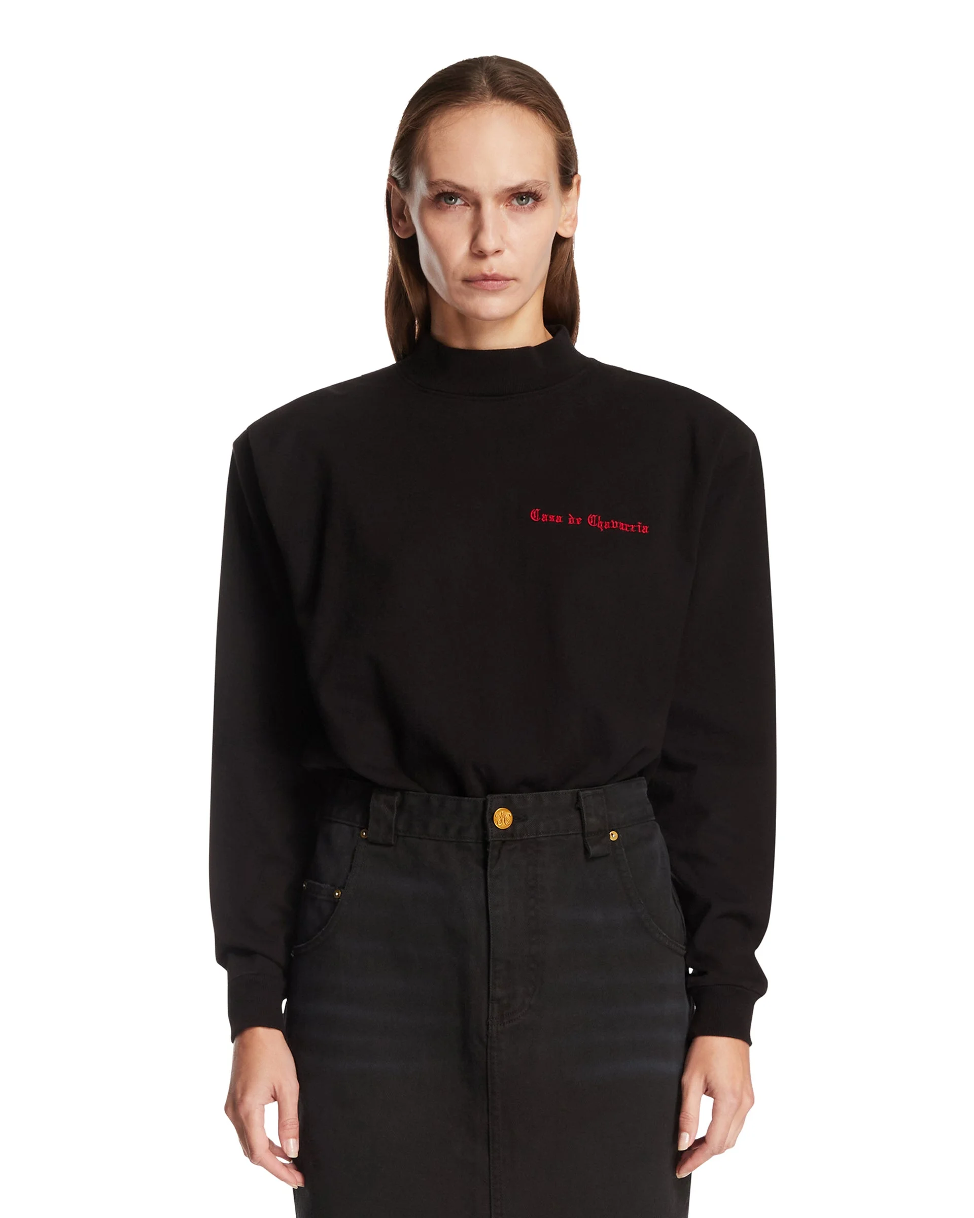Black The Casa de Chavarria LS Bodysuit - 1