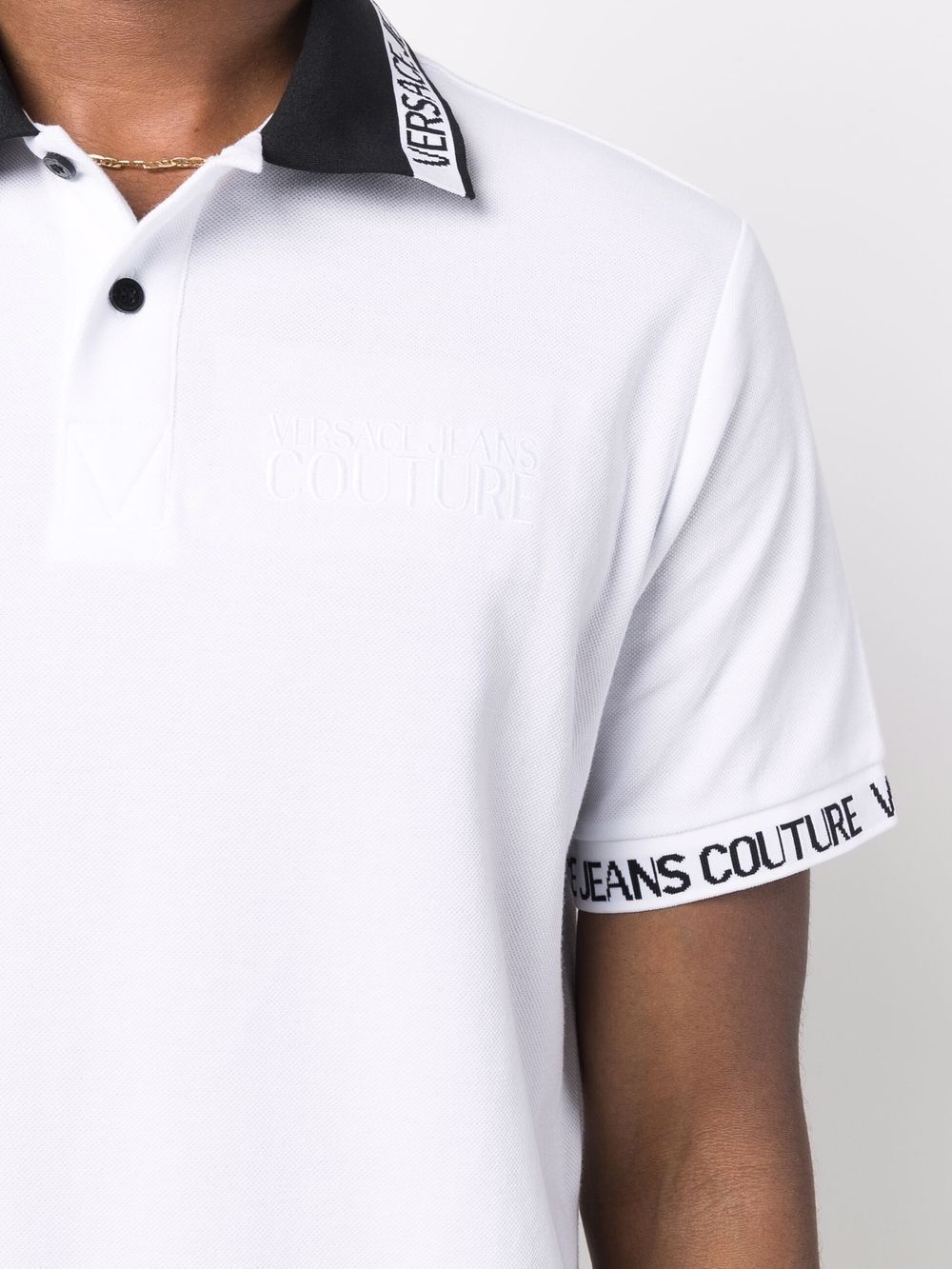 logo-embroidered polo shirt - 5