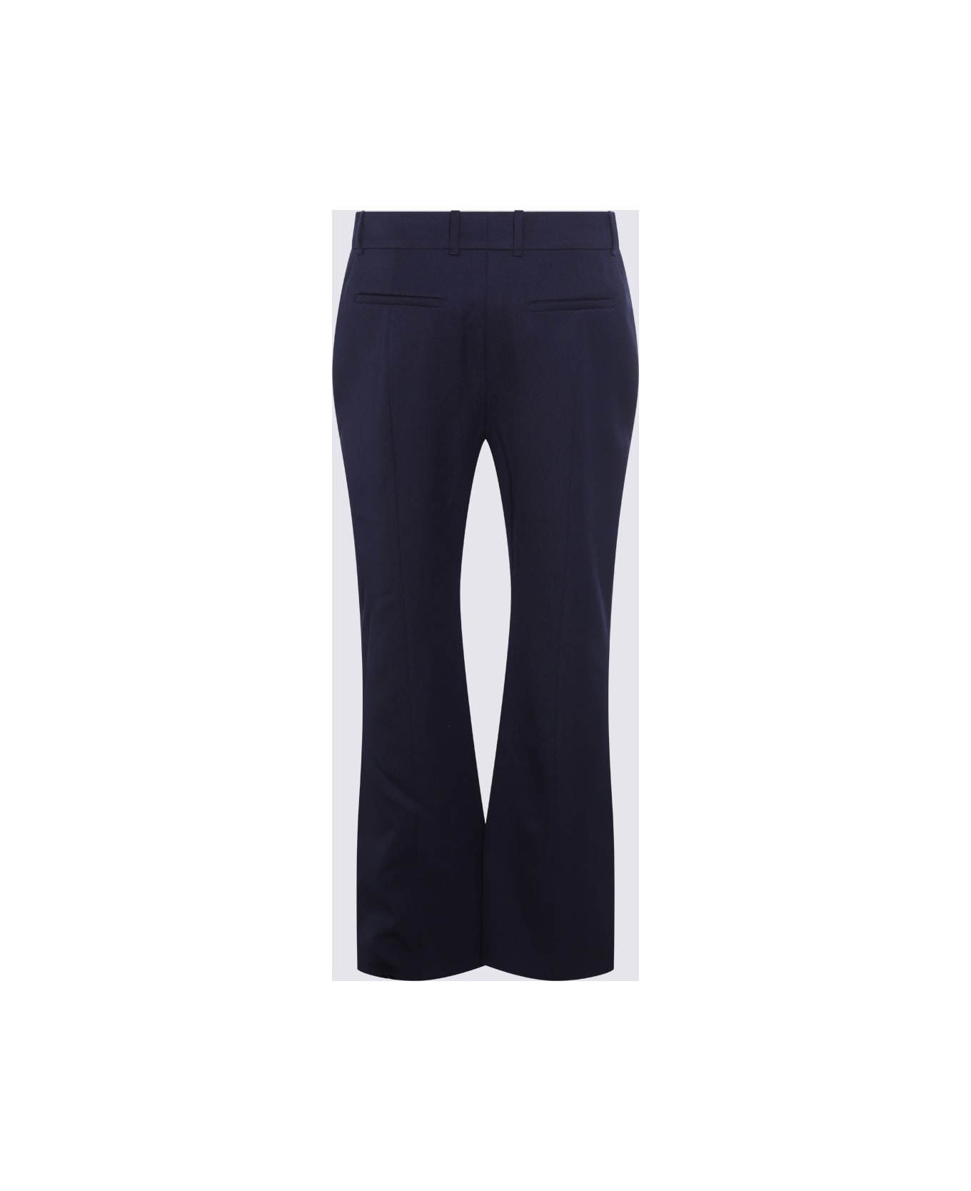 Navy Wool Pants - 2