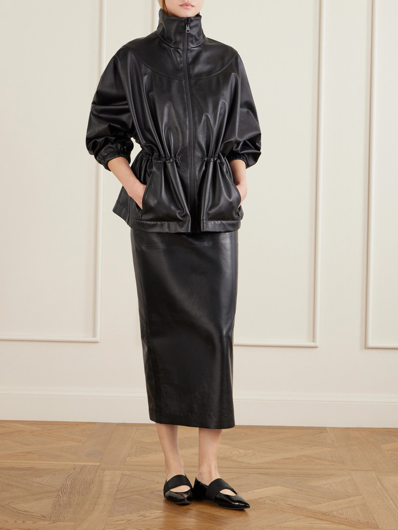 Givenchy Gathered Leather Jacket outlook
