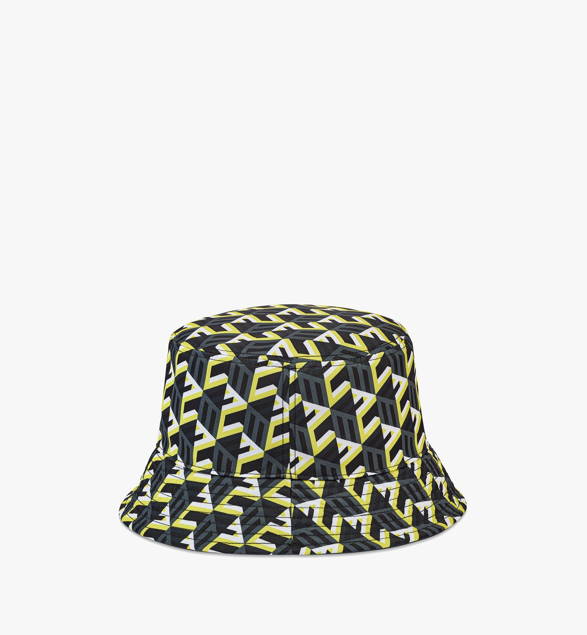 Reversible Cubic Monogram Bucket Hat in Recycled Nylon - 3