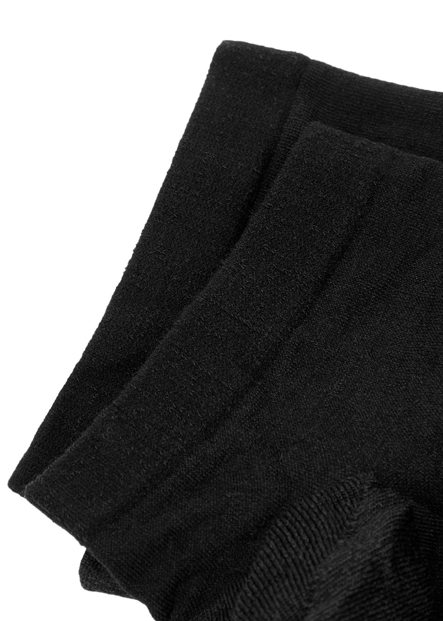 White cotton-blend sneaker socks - 3