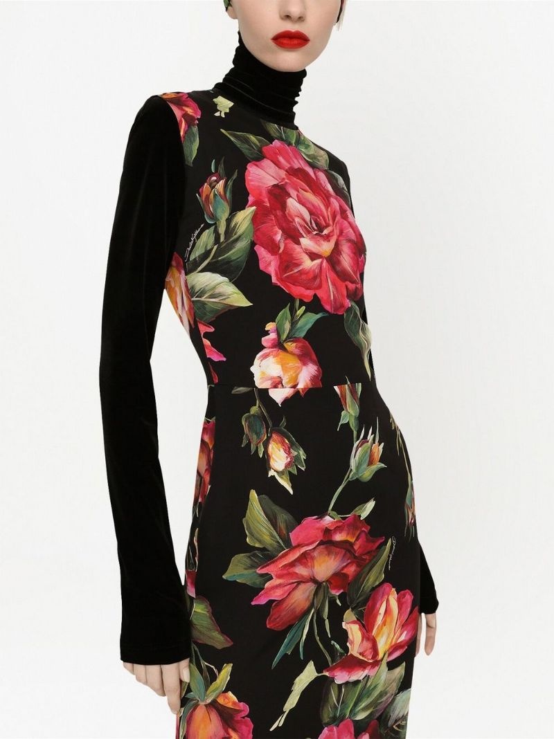 floral-print dress - 5