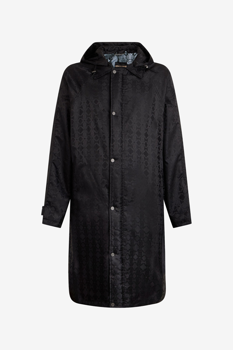 Black caban with RC monogram all over 1