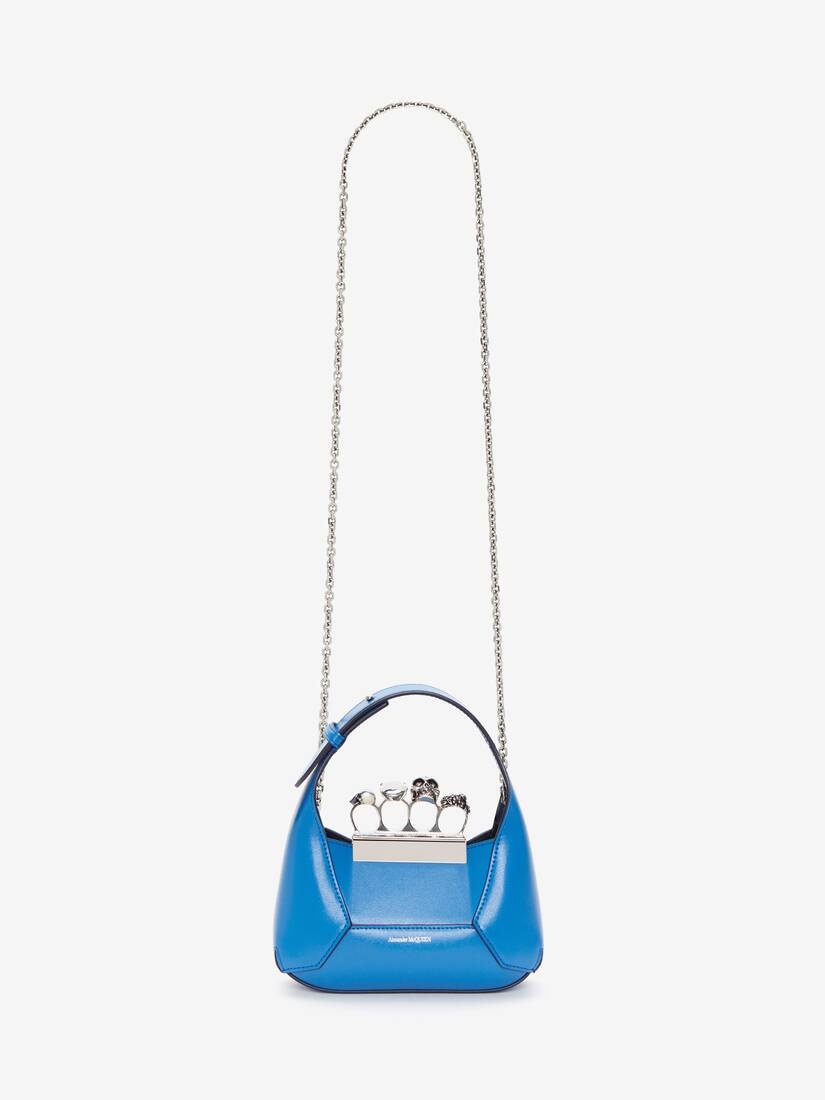 Women's The Jewelled Hobo Mini Bag in Galactic Blue - 4