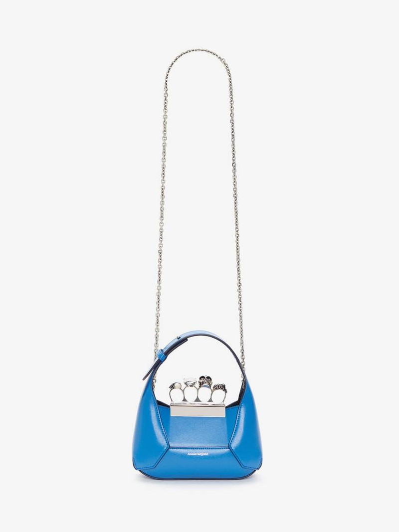 Women's The Jewelled Hobo Mini Bag in Galactic Blue 4