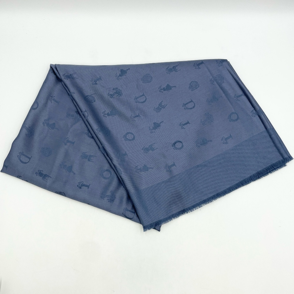 Christian - Christian Dior Wool Silk Scarf Muffler - 4