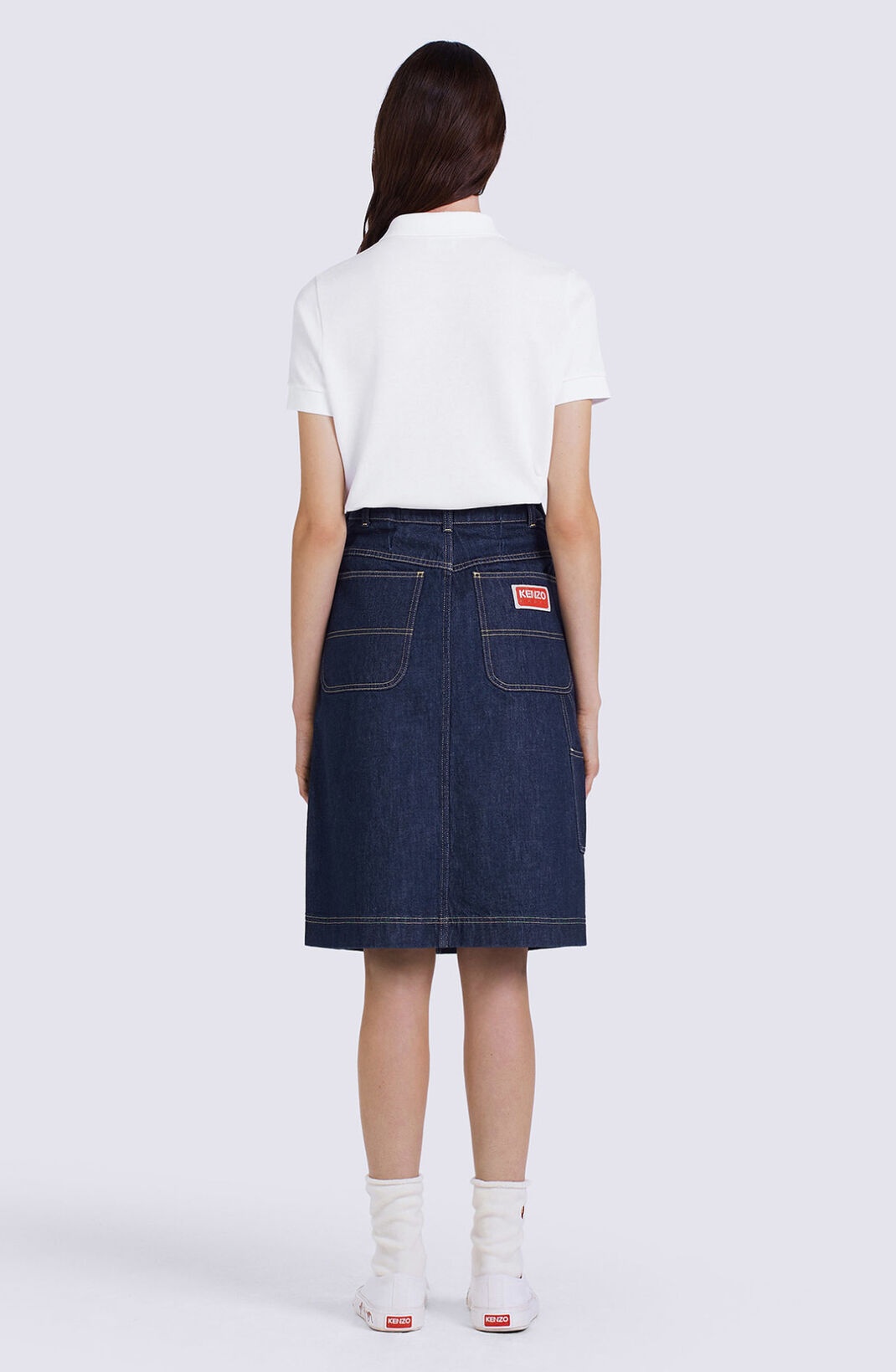 'BOKE FLOWER' denim skirt - 3