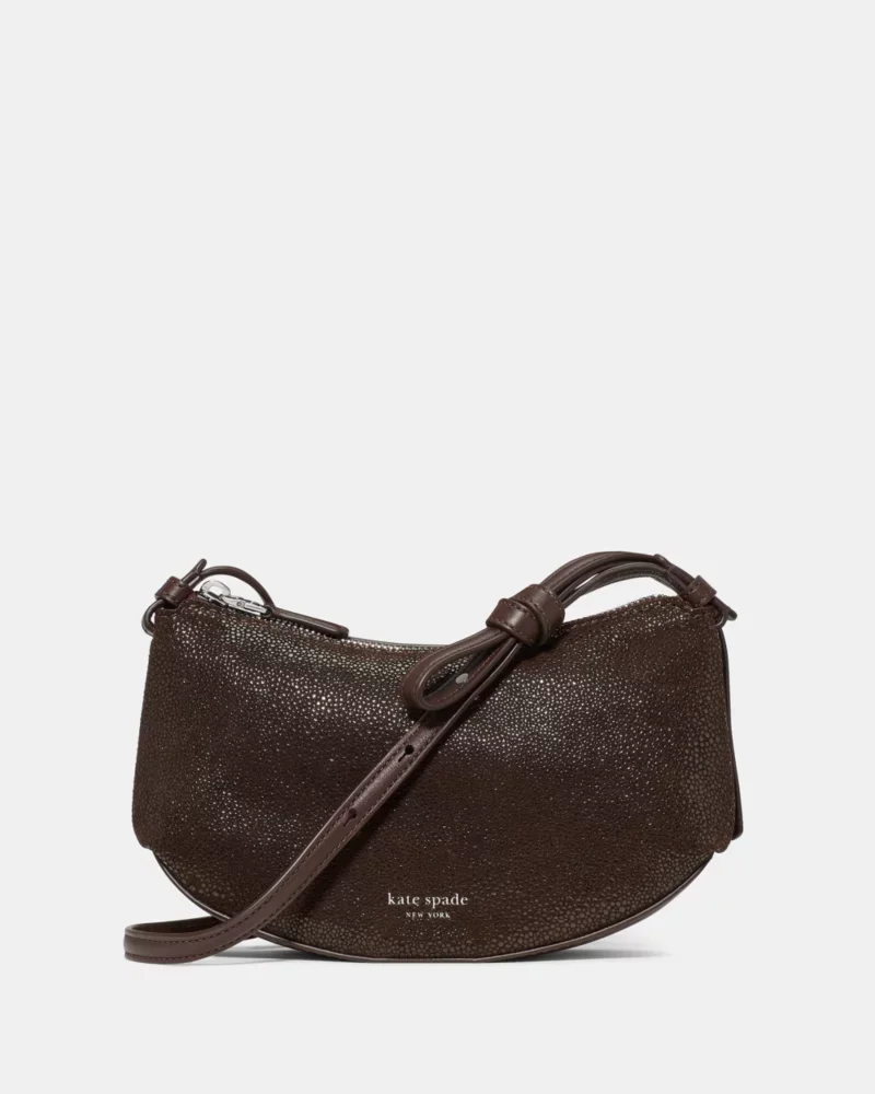 Loop Dot Suede Crossbody Bag - 1