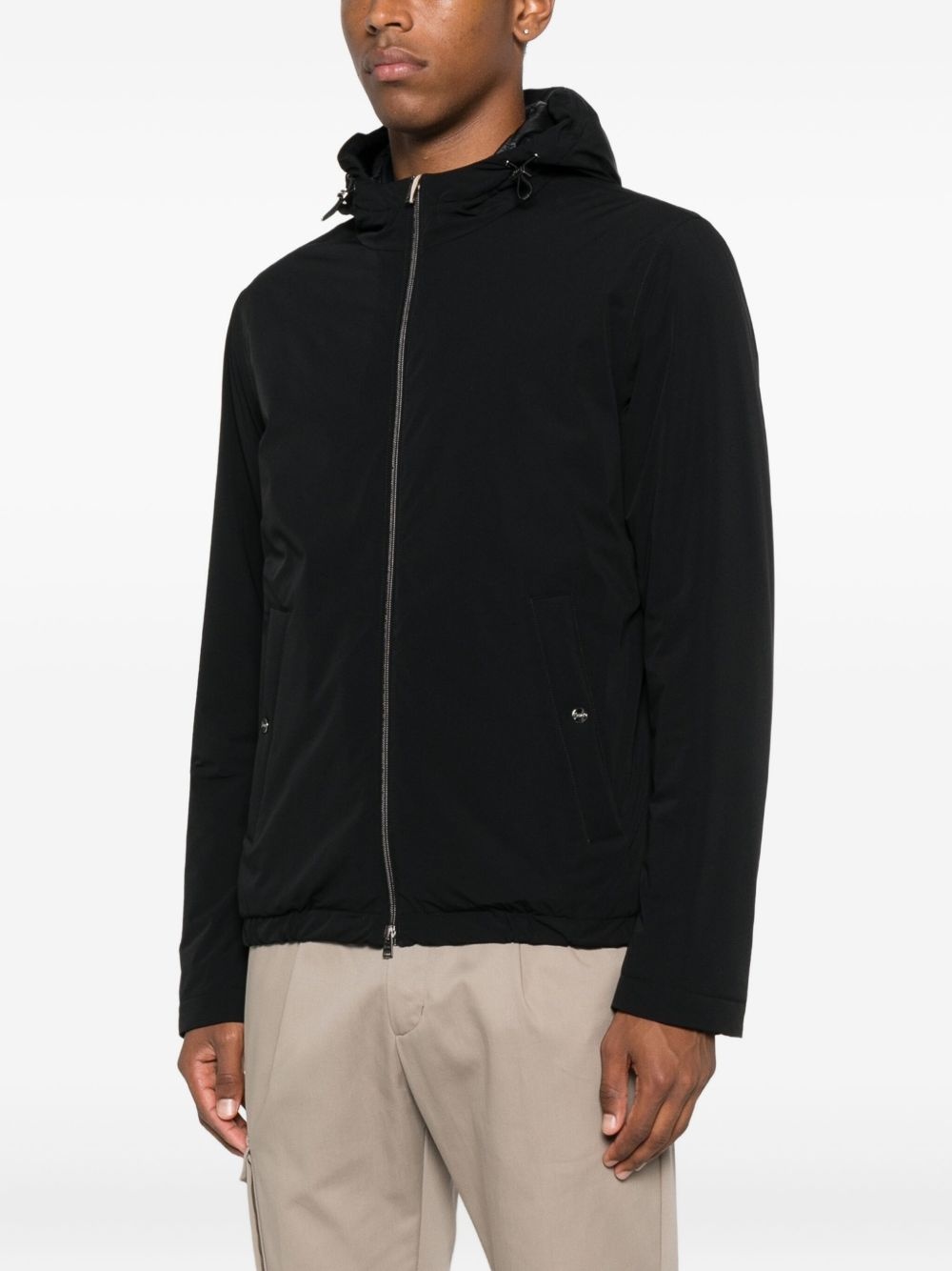 hooded zip-fastening jacket - 3