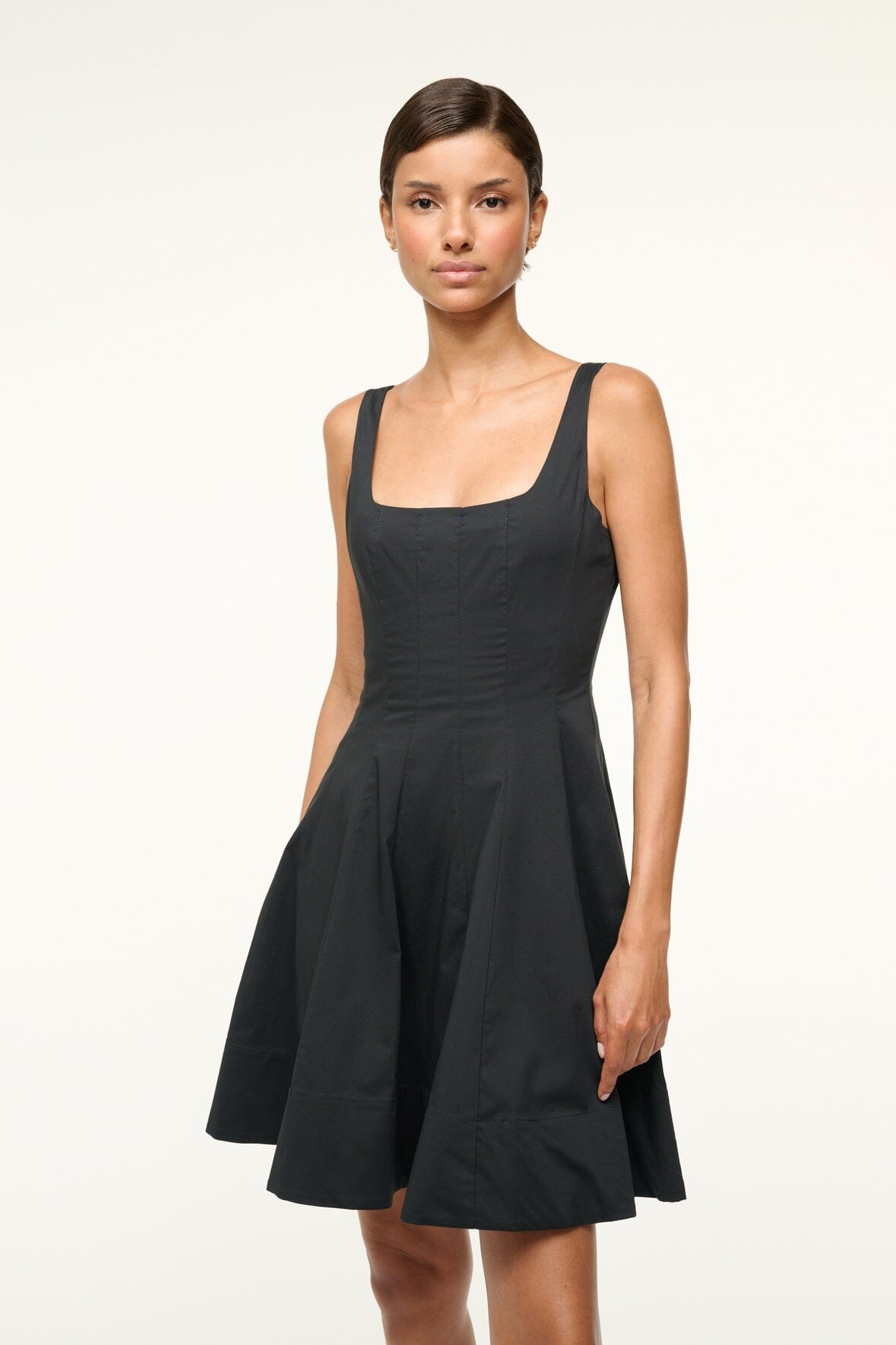 STAUD MINI WELLS DRESS BLACK - 4