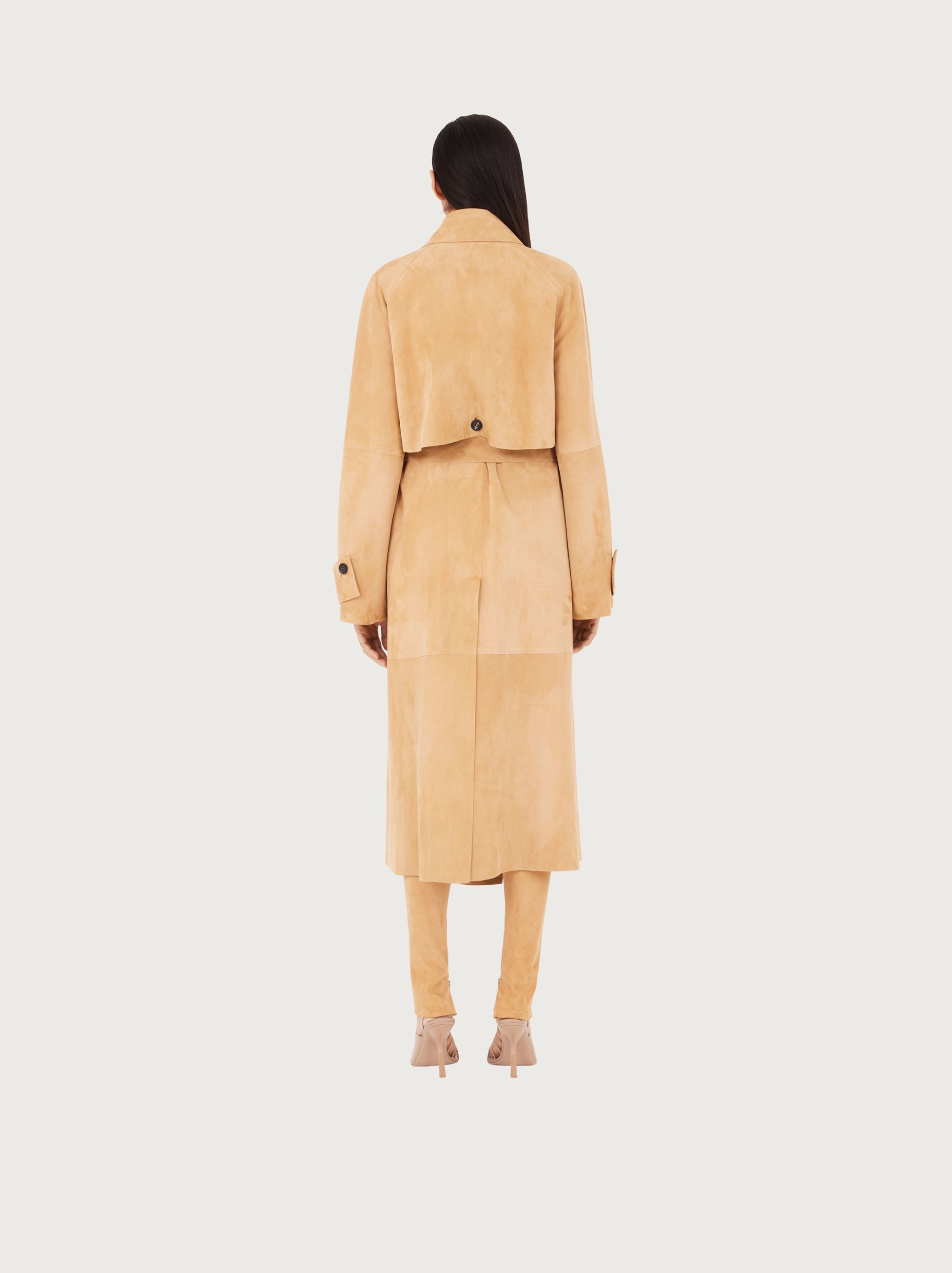 Single breasted suede trench - 3