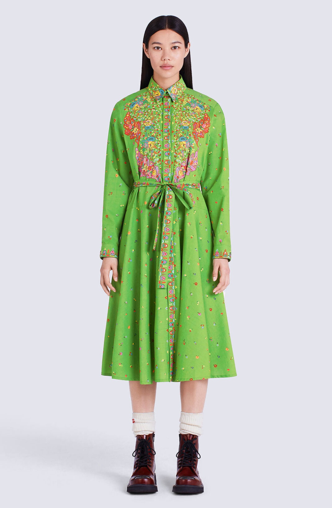 'Paisley Flower' shirt dress - 2