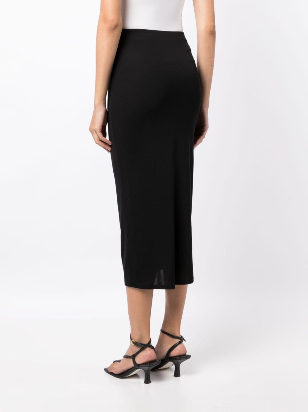 high-waisted lace-up skirt - 4