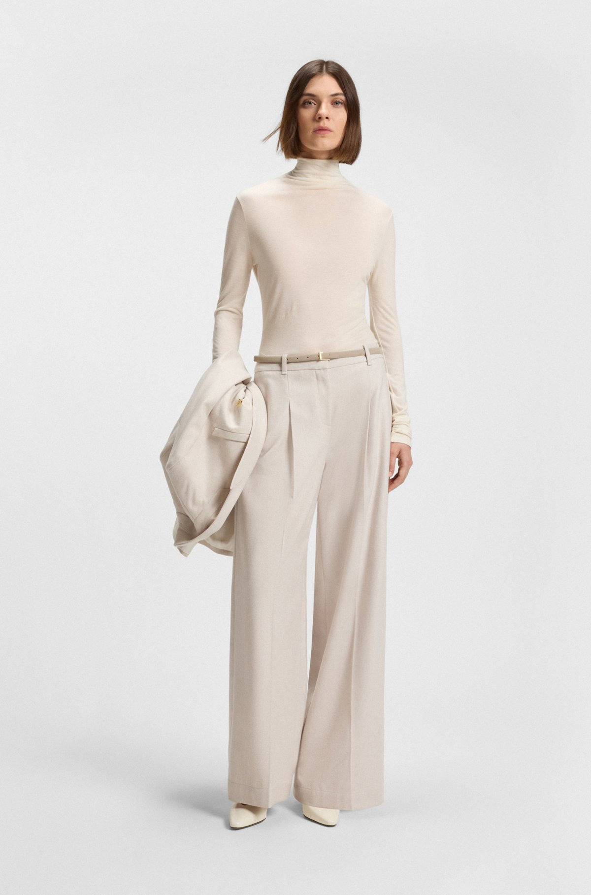 HIGH-NECK TOP IN SOFT JERSEY - 3