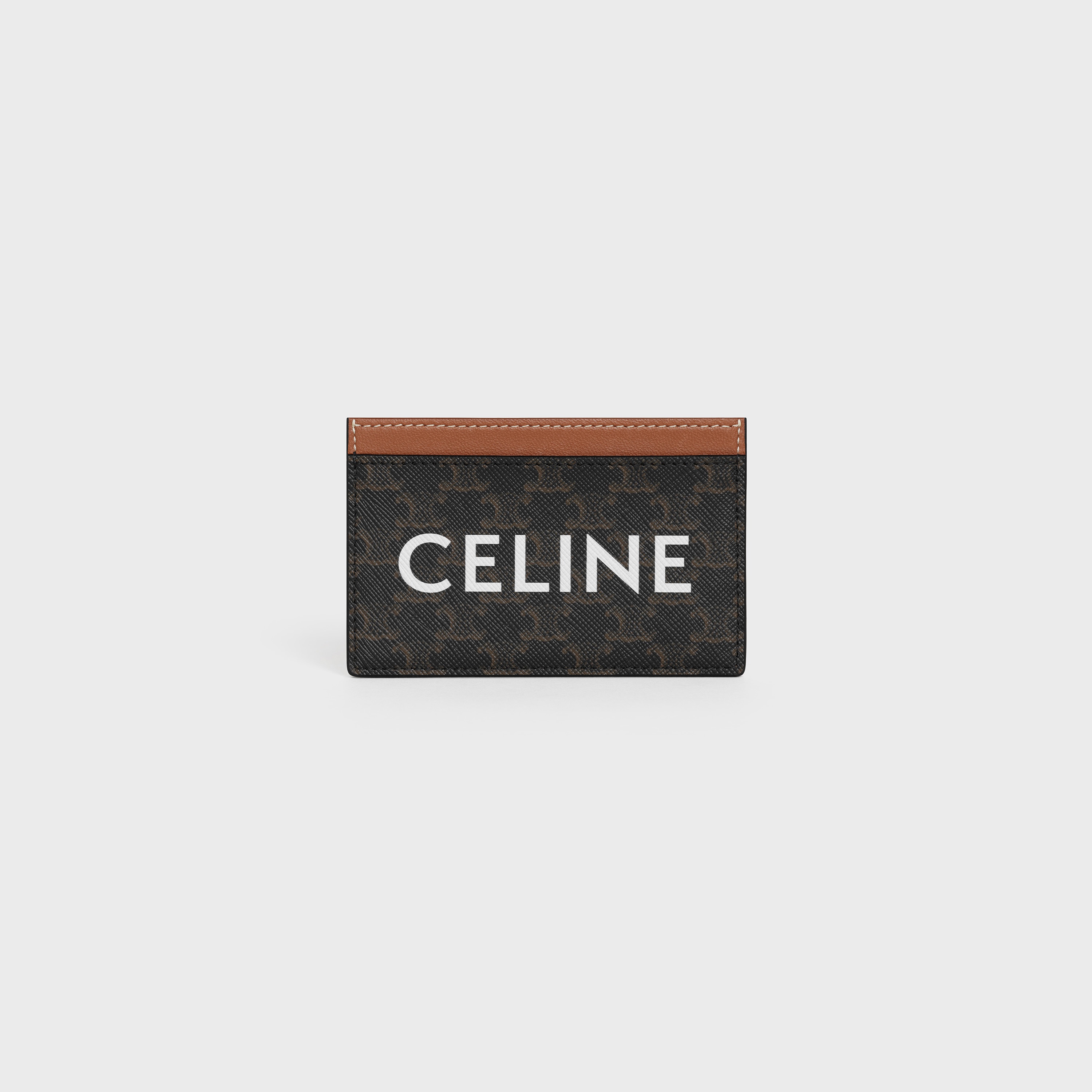 Card holder in Triomphe canvas with Celine Print - 1