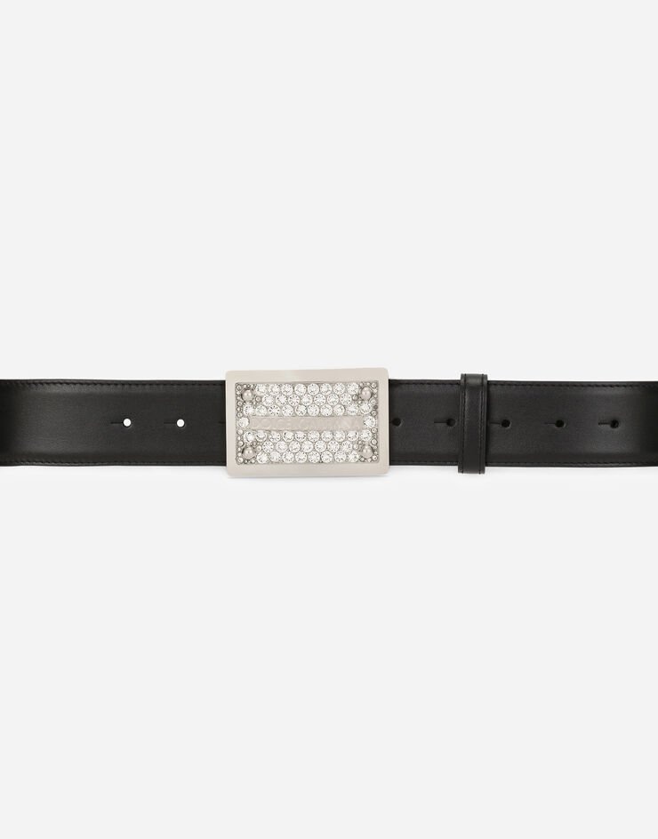 Calfskin belt with metal buckle - 3