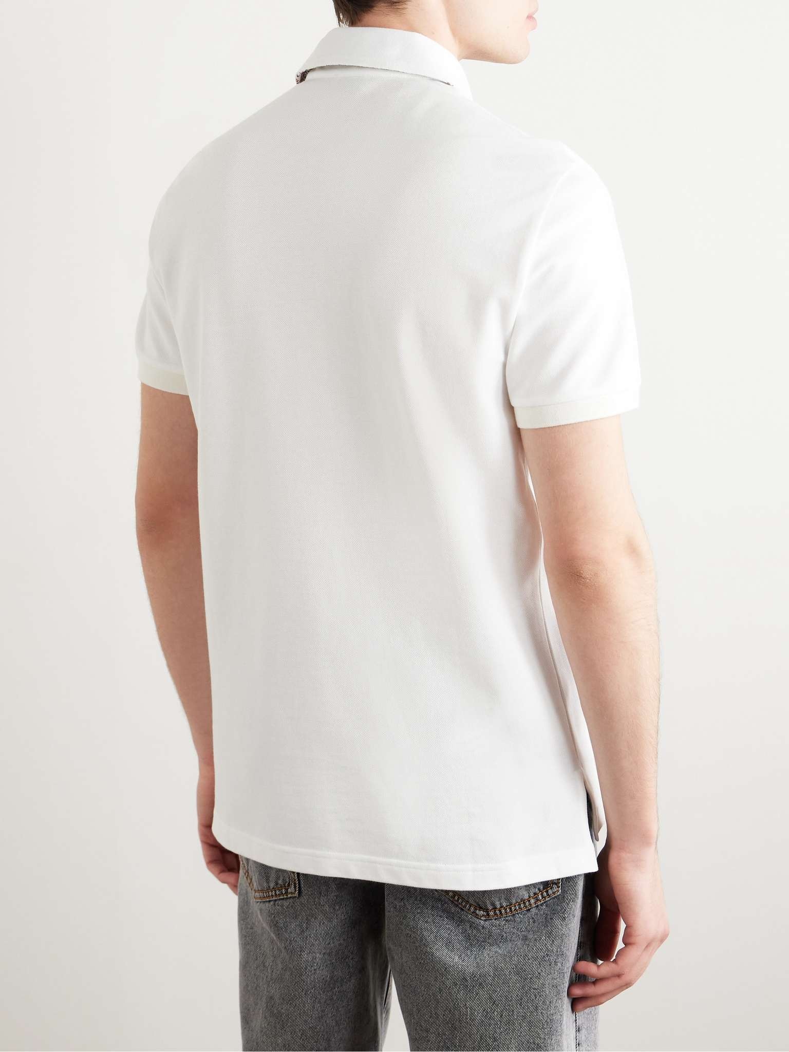 Logo-Embroidered Cotton-Piqué Polo Shirt - 4