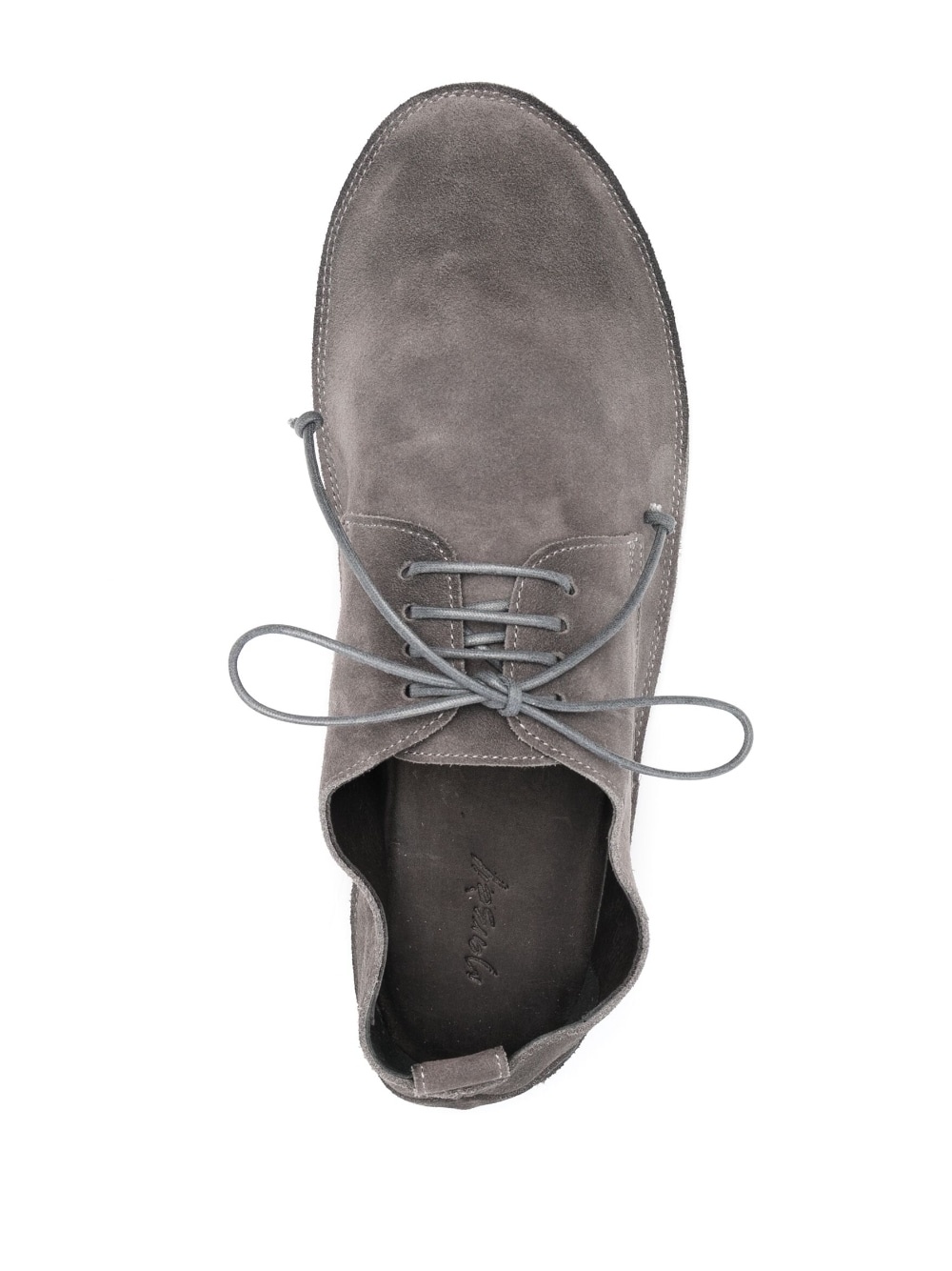 lace-up suede derby shoes - 4