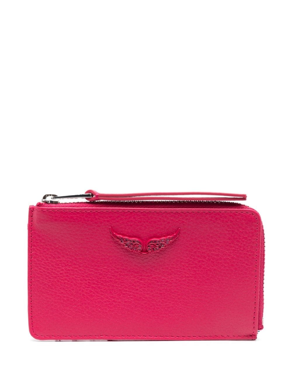 logo-plaque leather wallet - 1