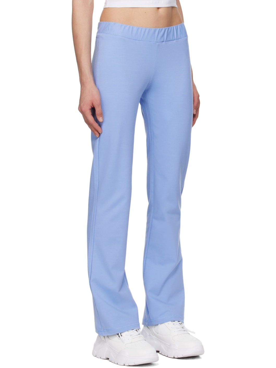 Blue Crystal-Cut Lounge Pants - 2