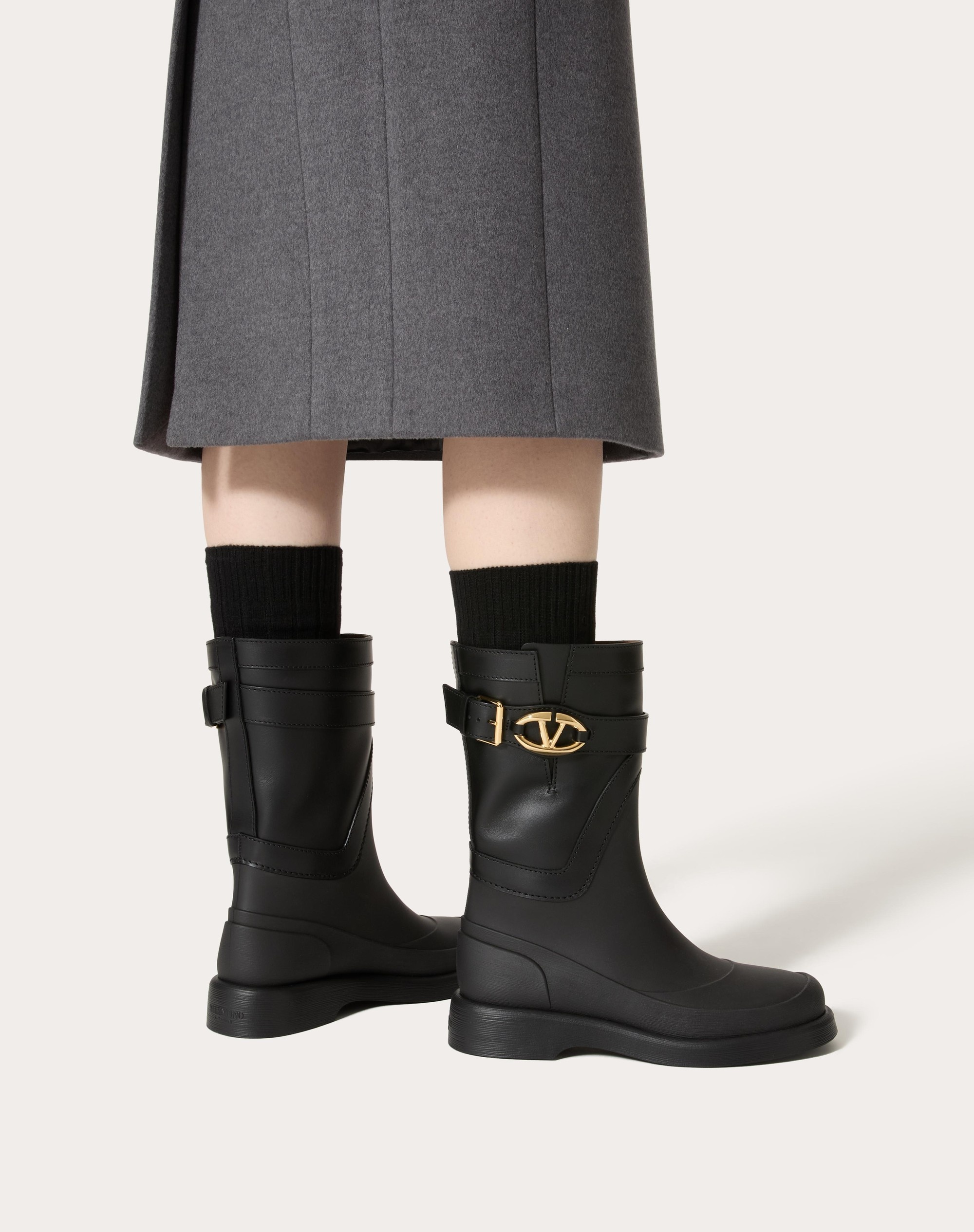 VLOGO THE BOLD EDITION BOOT IN RUBBER AND CALFSKIN 35MM - 6