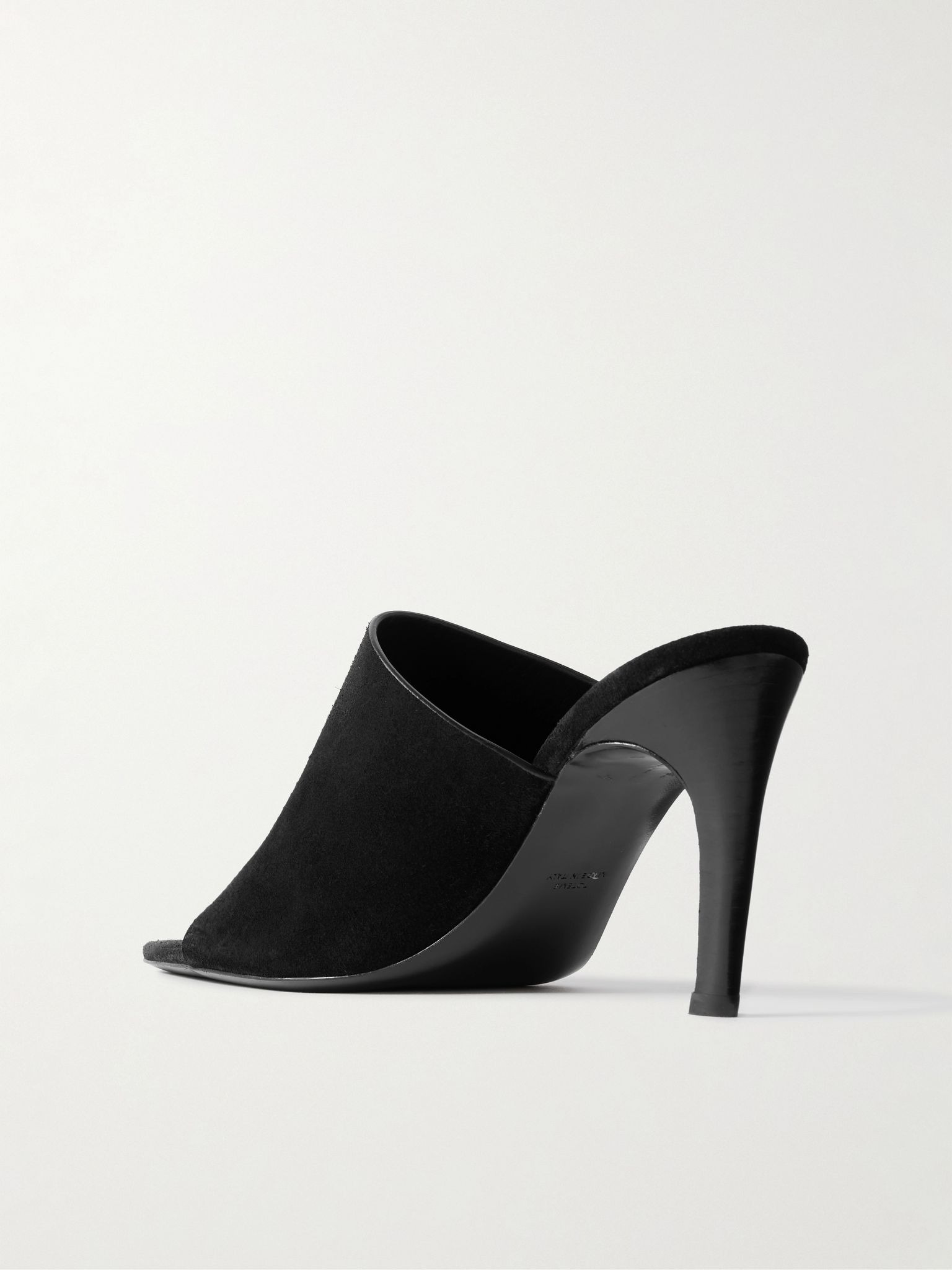 Suede mules Black - 3