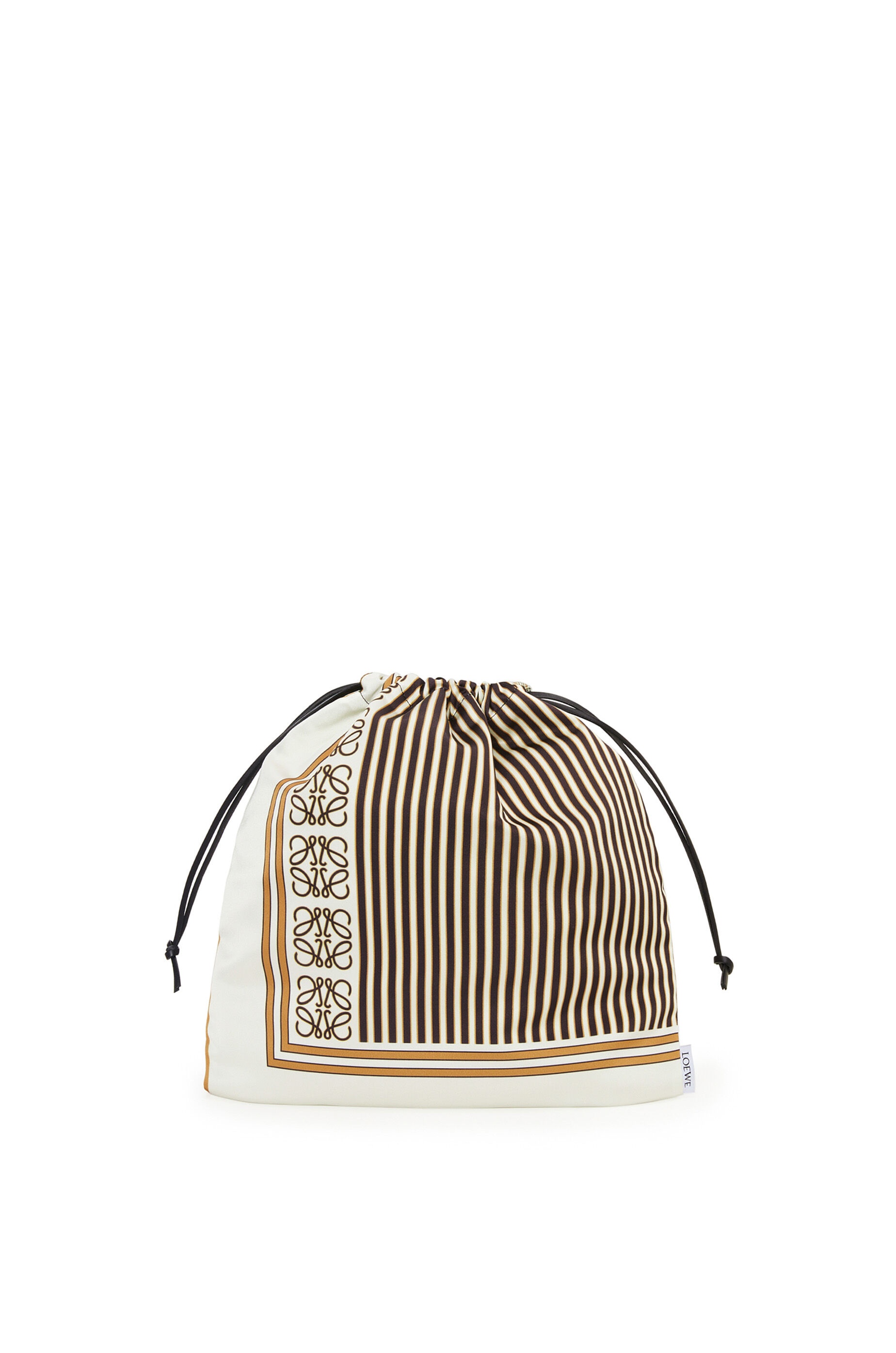 Medium drawstring pouch in cotton - 1