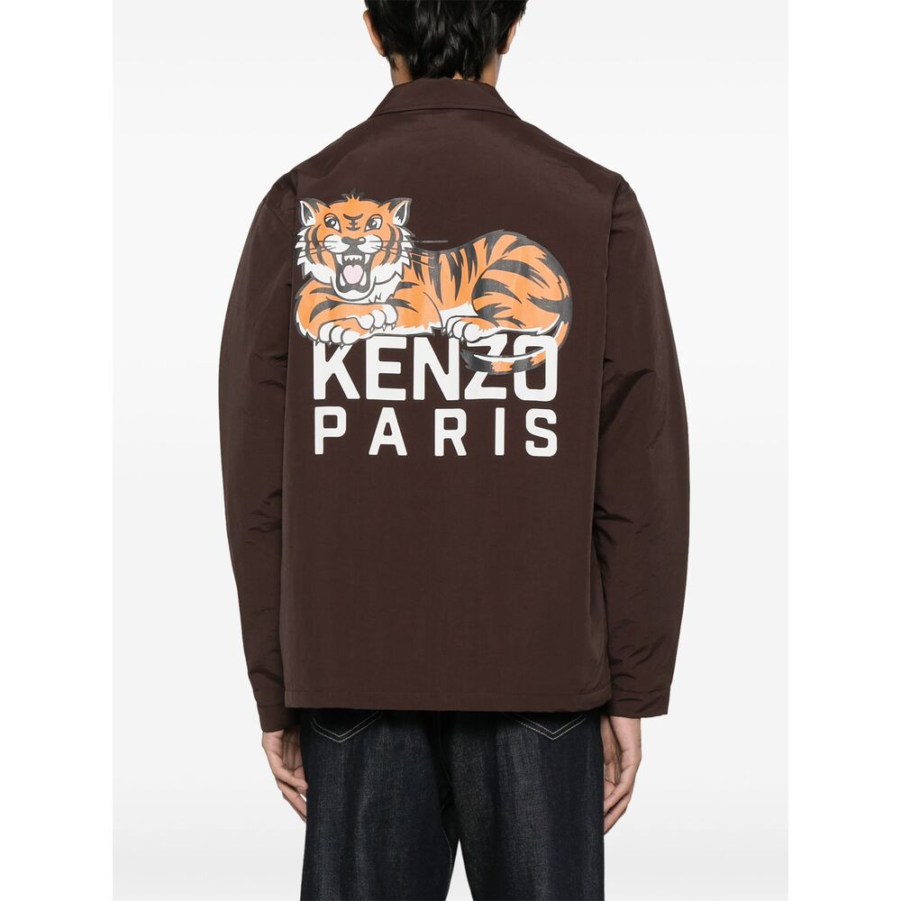 Kenzo Brown Jackets - Lightweight Jackets Men - 3