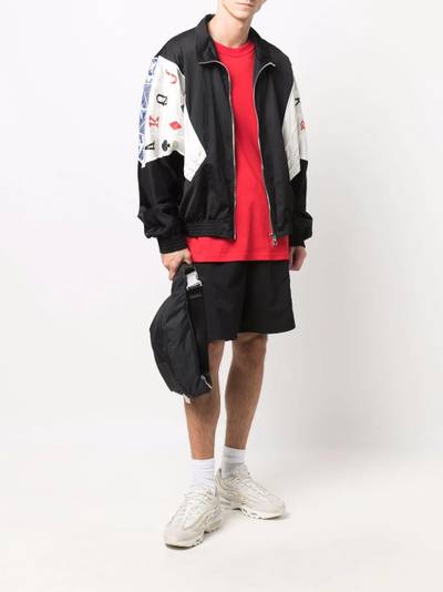 Just Don card print track jacket outlook