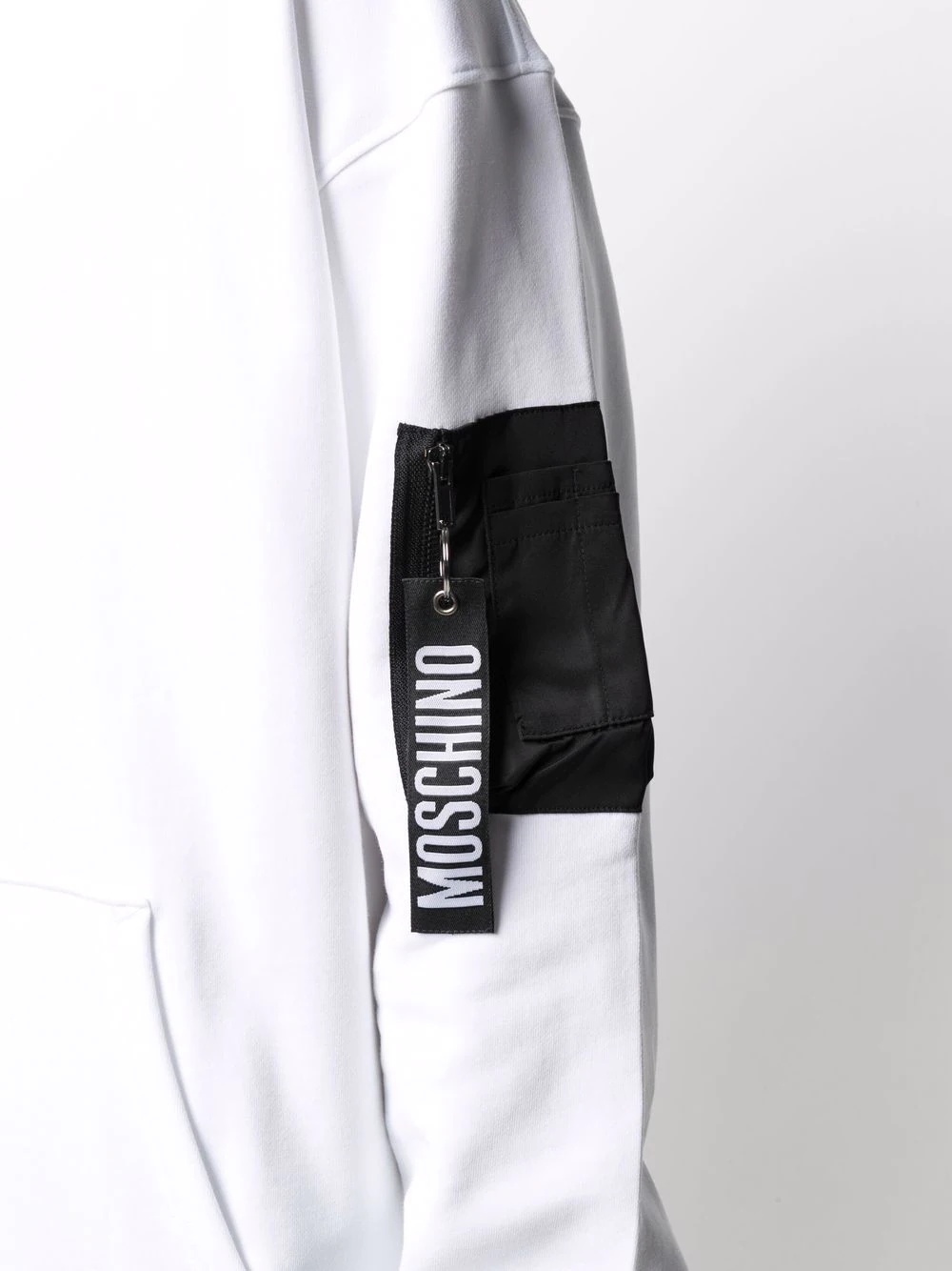 zip pull pocket-detail hoodie - 5