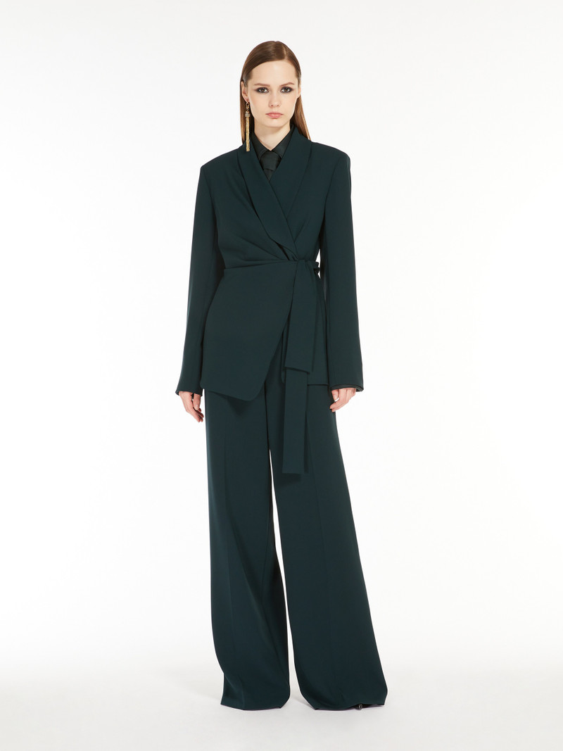 Max Mara COMMA Wrap jacket in cady outlook