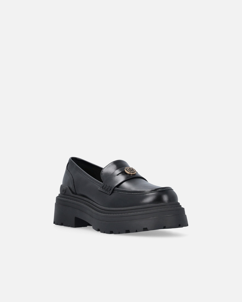 LEATHER MOCCASINS WITH LOVE BIRDS LOGO 2